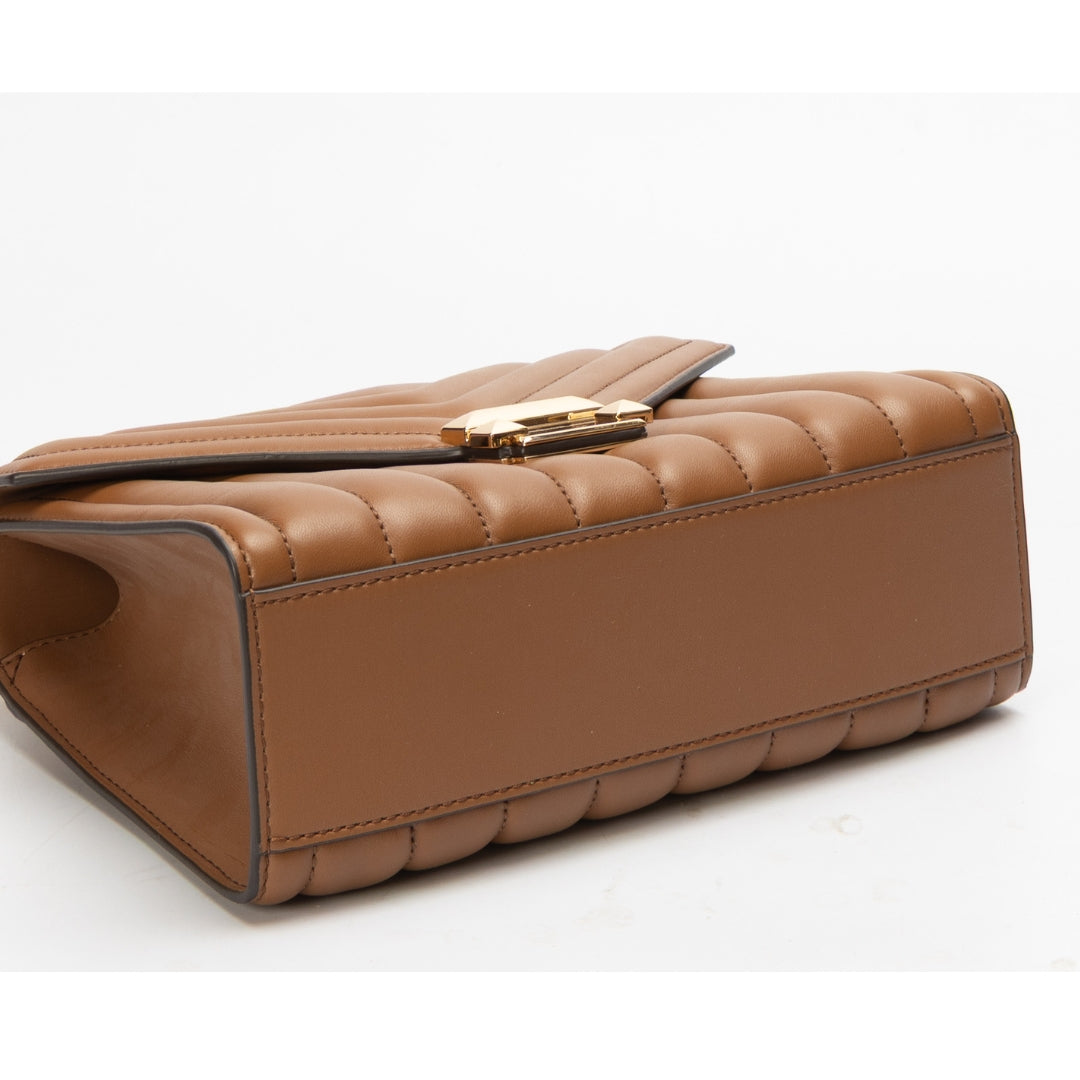 Michael Kors Brown Whitney Quilted Shoulder Bag