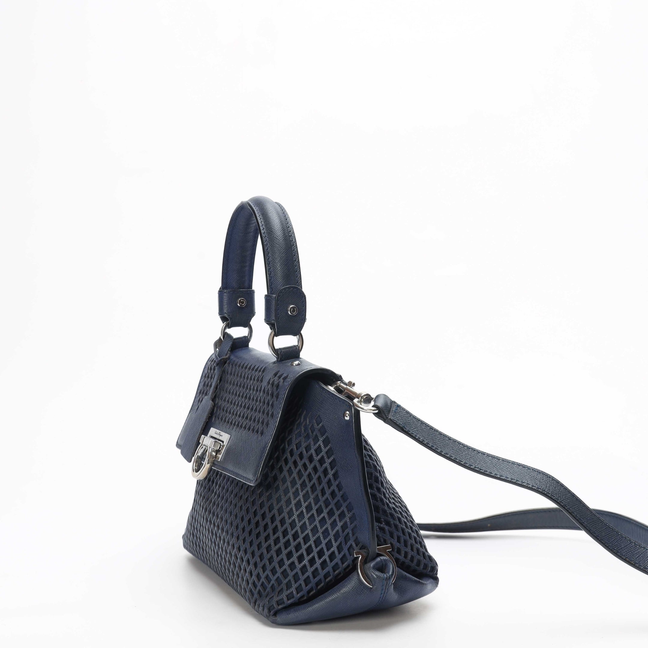 Salvatore Ferragamo Lasercut Satchel