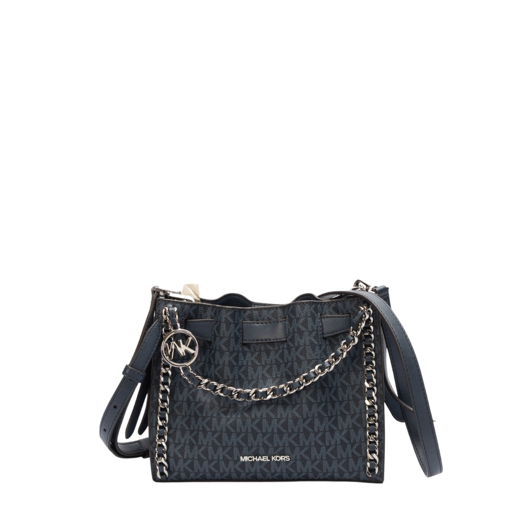 Michael Kors Mina Signature Logo Chain Crossbody Bag