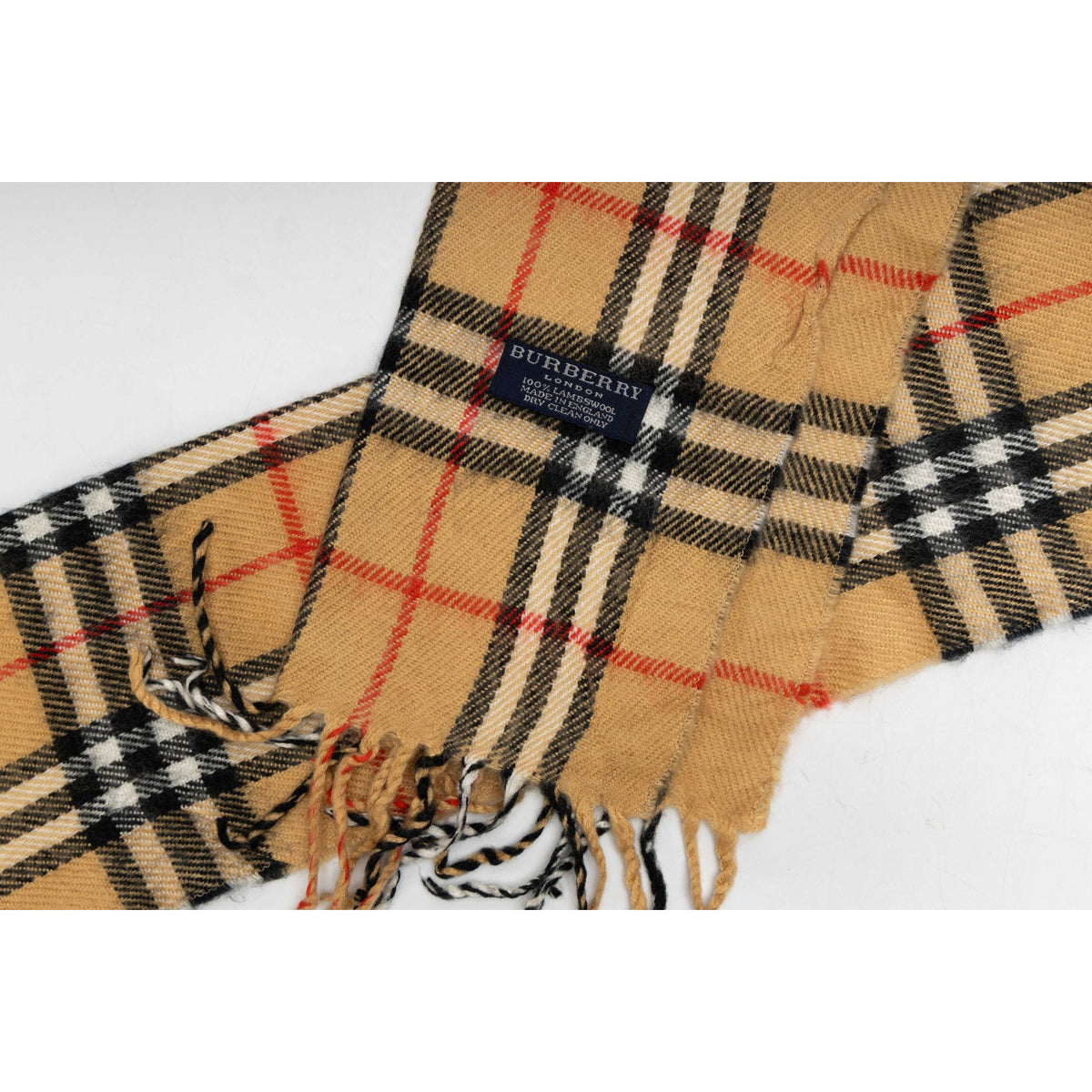 Burberry Classic Check Cashmere Beige Scarf