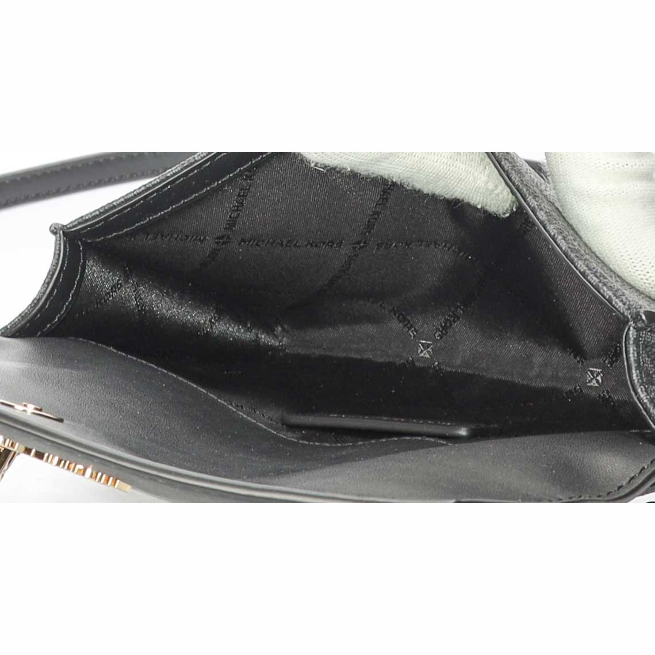 Michael Kors Charlotte Black Logo Cross Body Wallet
