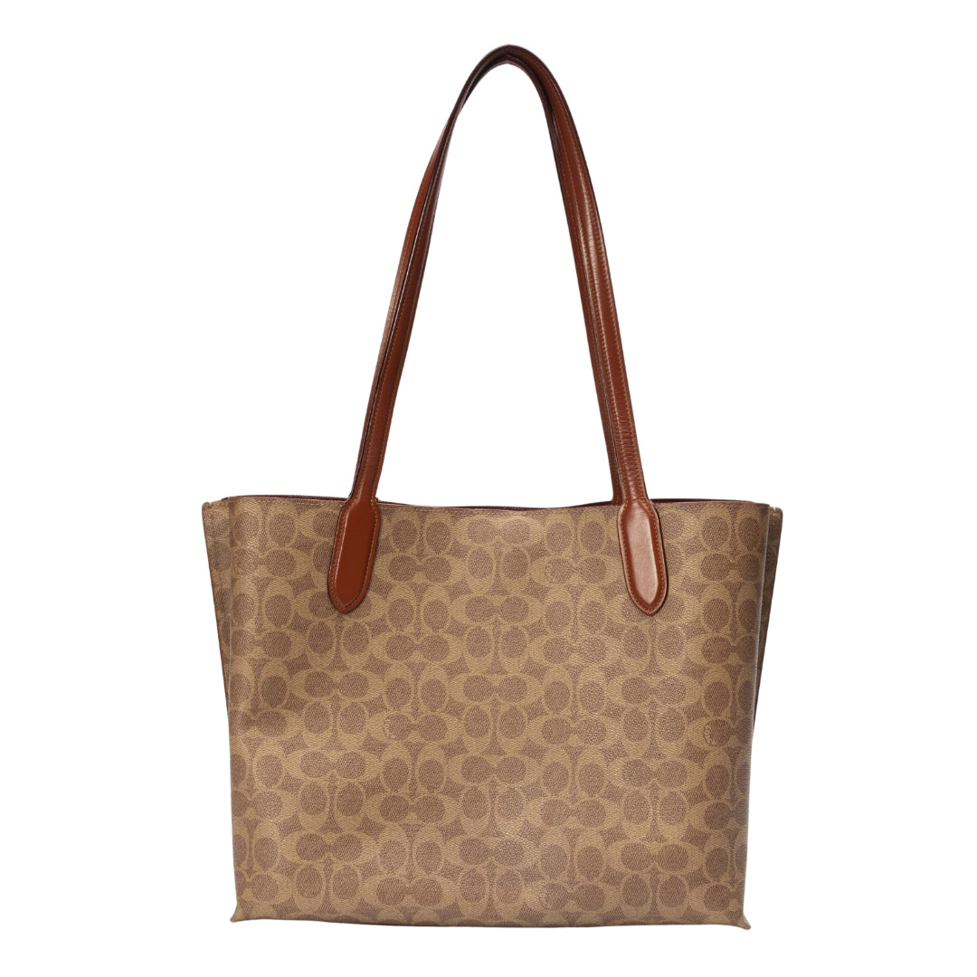 Coach Willow Tote In Signature Canvas