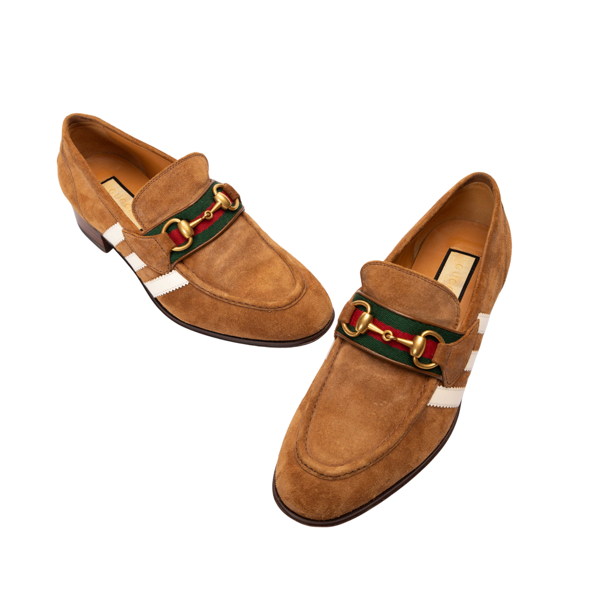 Gucci x Adidas Web Accent Loafers