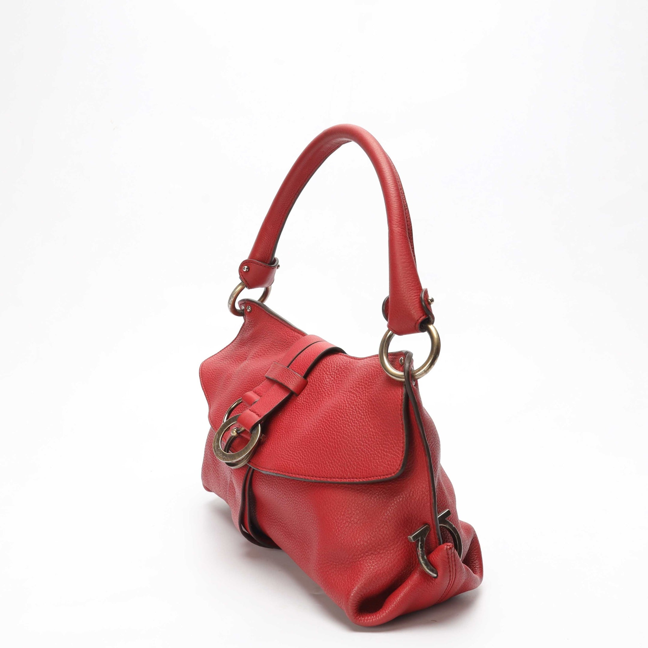 Salvatore Ferragamo Red G Mediterraneo Shoulder Bag
