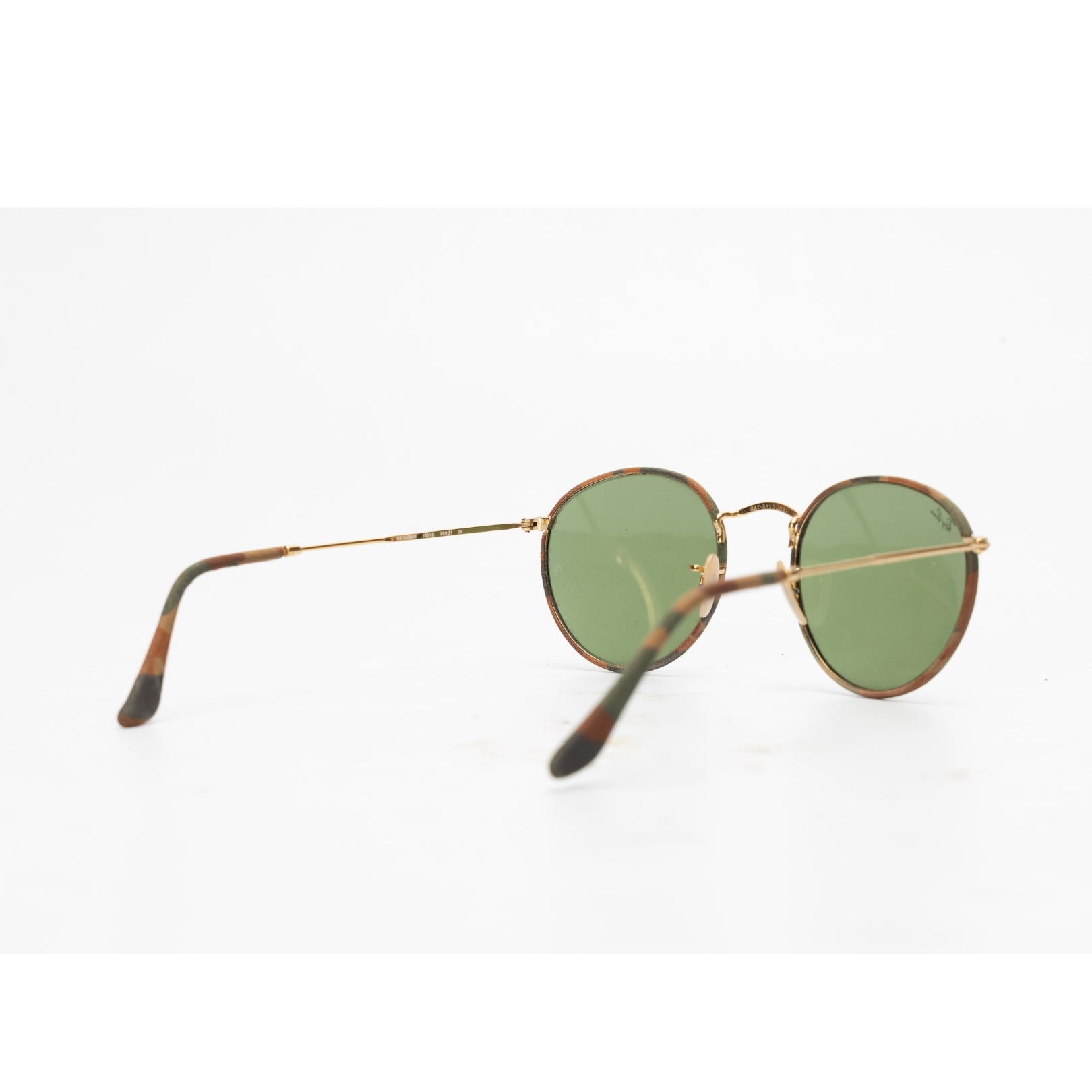 Ray Ban Green Lens Round Metal Sunglasses
