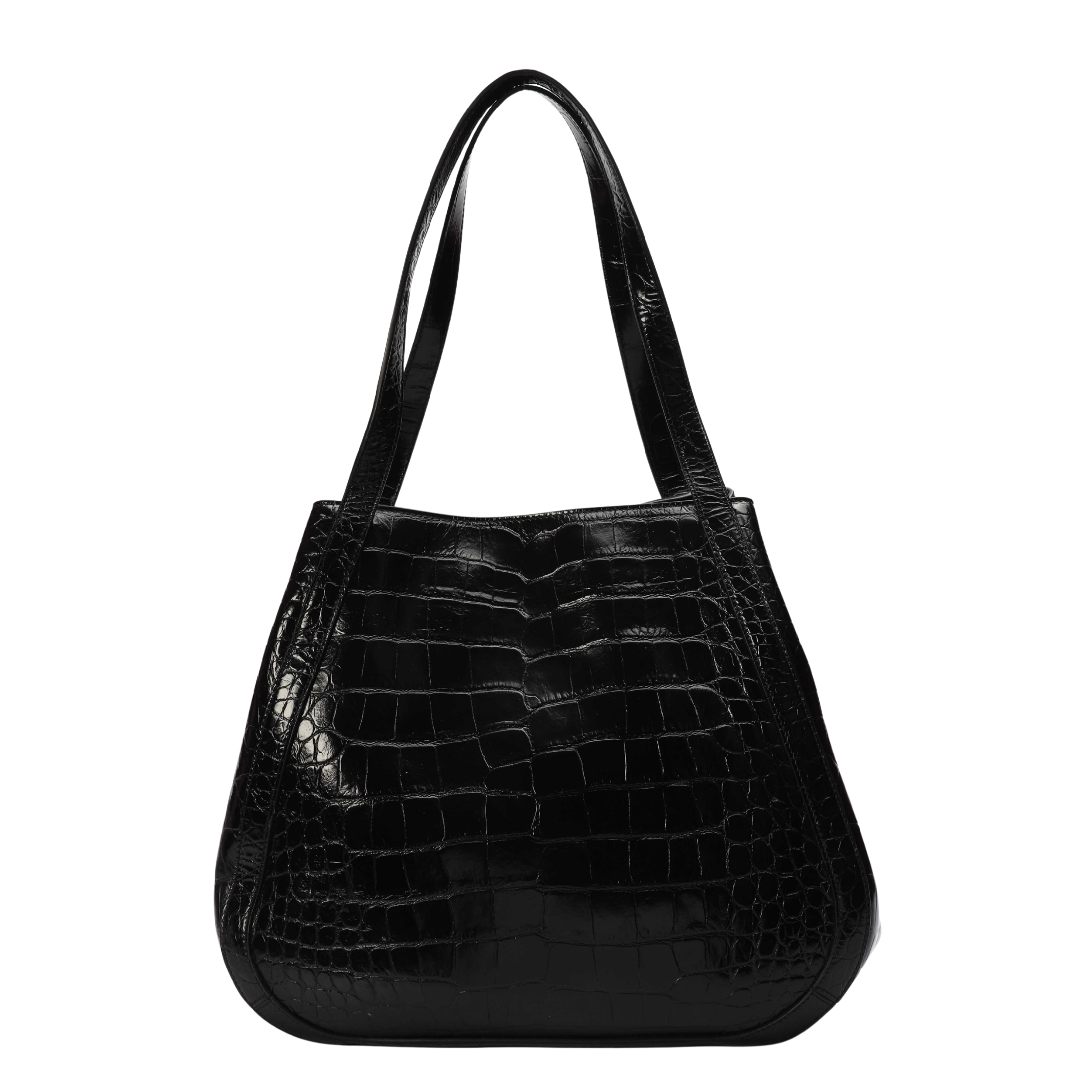 Versace Black Greca Goddess Tote