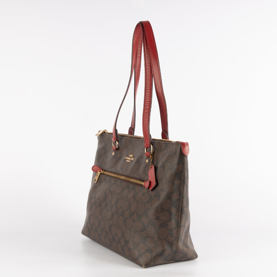 Coach Signature Canvas Gallery Tote Bag