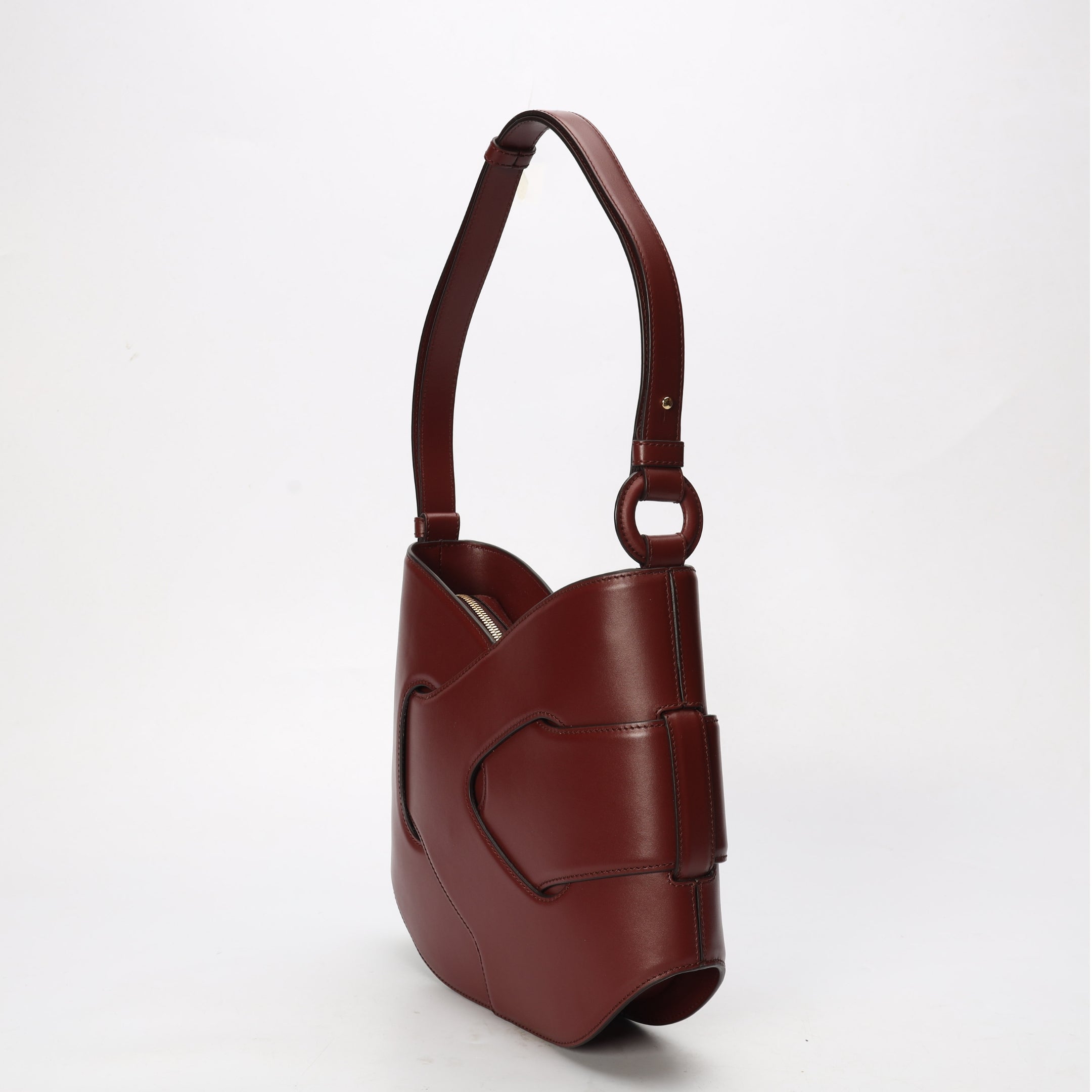 Polene Nodde Maroon Hobo Bag