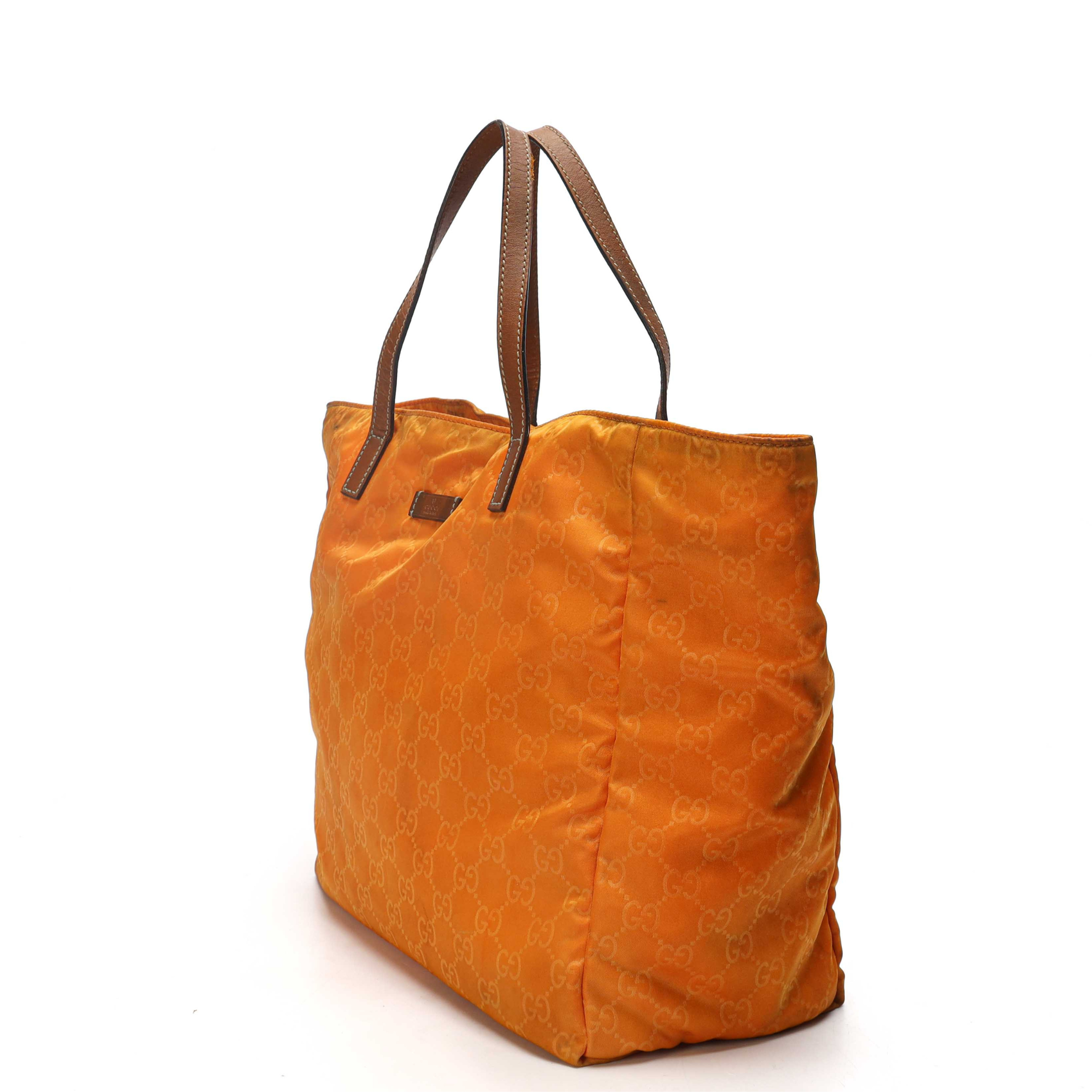 Gucci GG Monogram Orange Tote