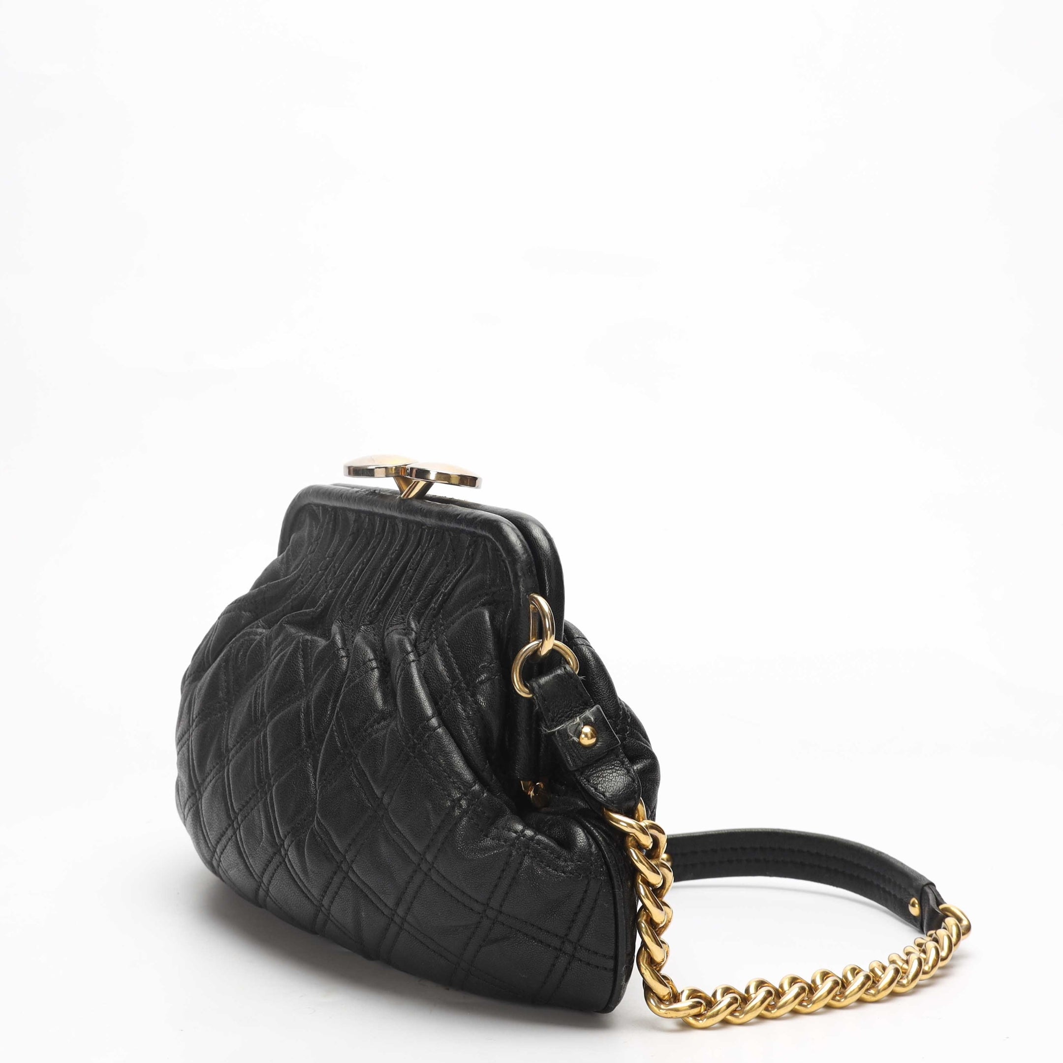 Marc Jacobs Black Quilted Stam Satchel