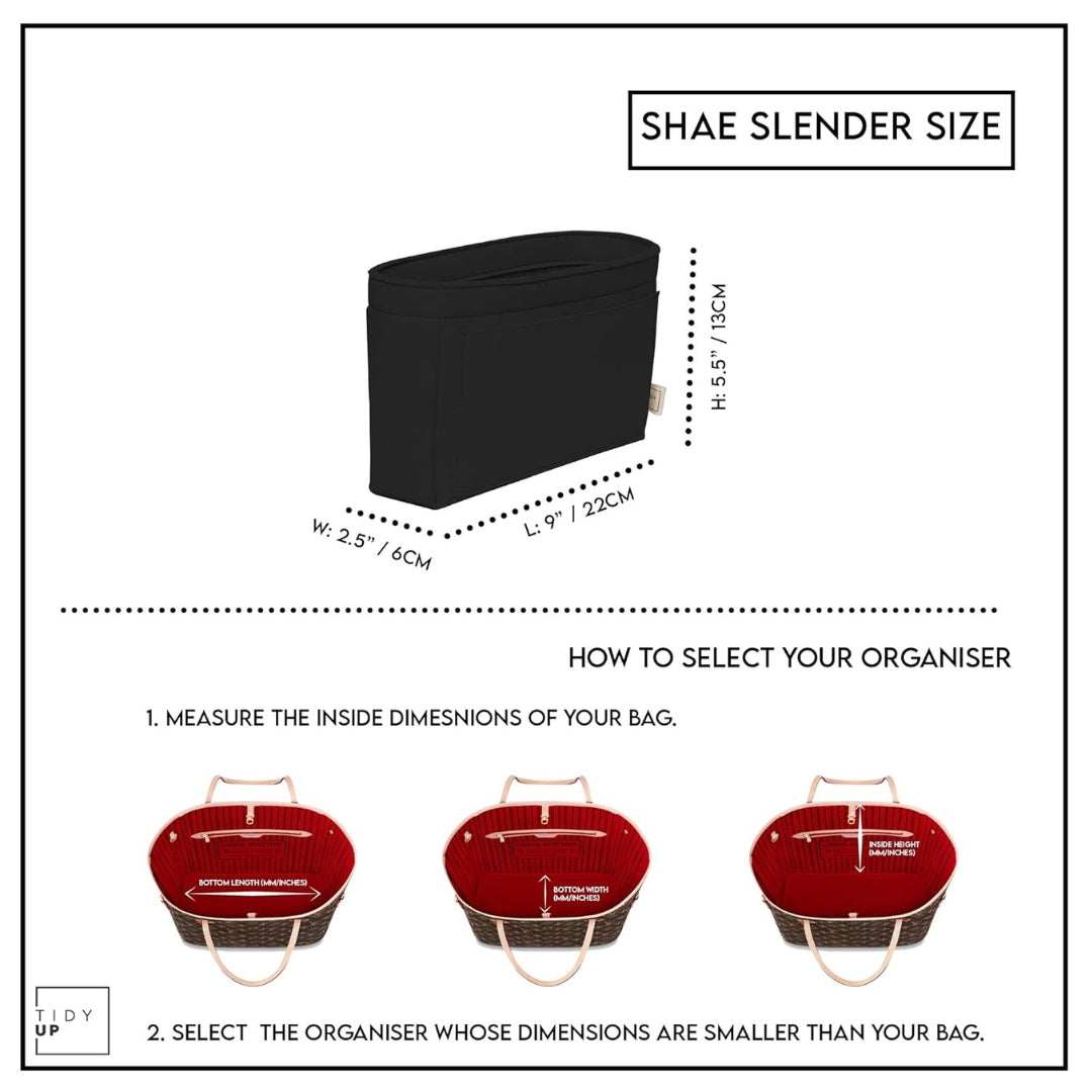 Slender Bag Organiser - 4 Colours Available