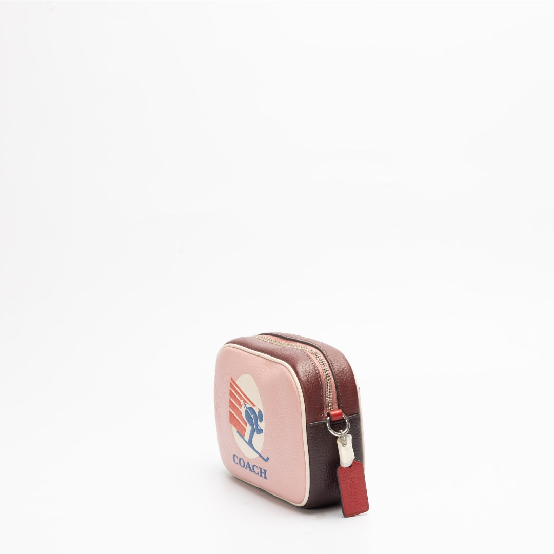 Coach Jamie Camera Bag With Ski Speed Graphic