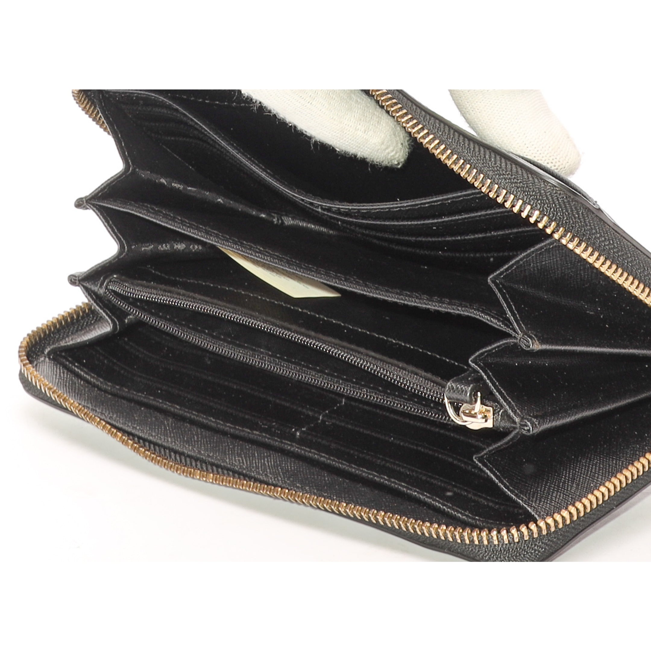 Kate Spade Black Zip Around Wallet