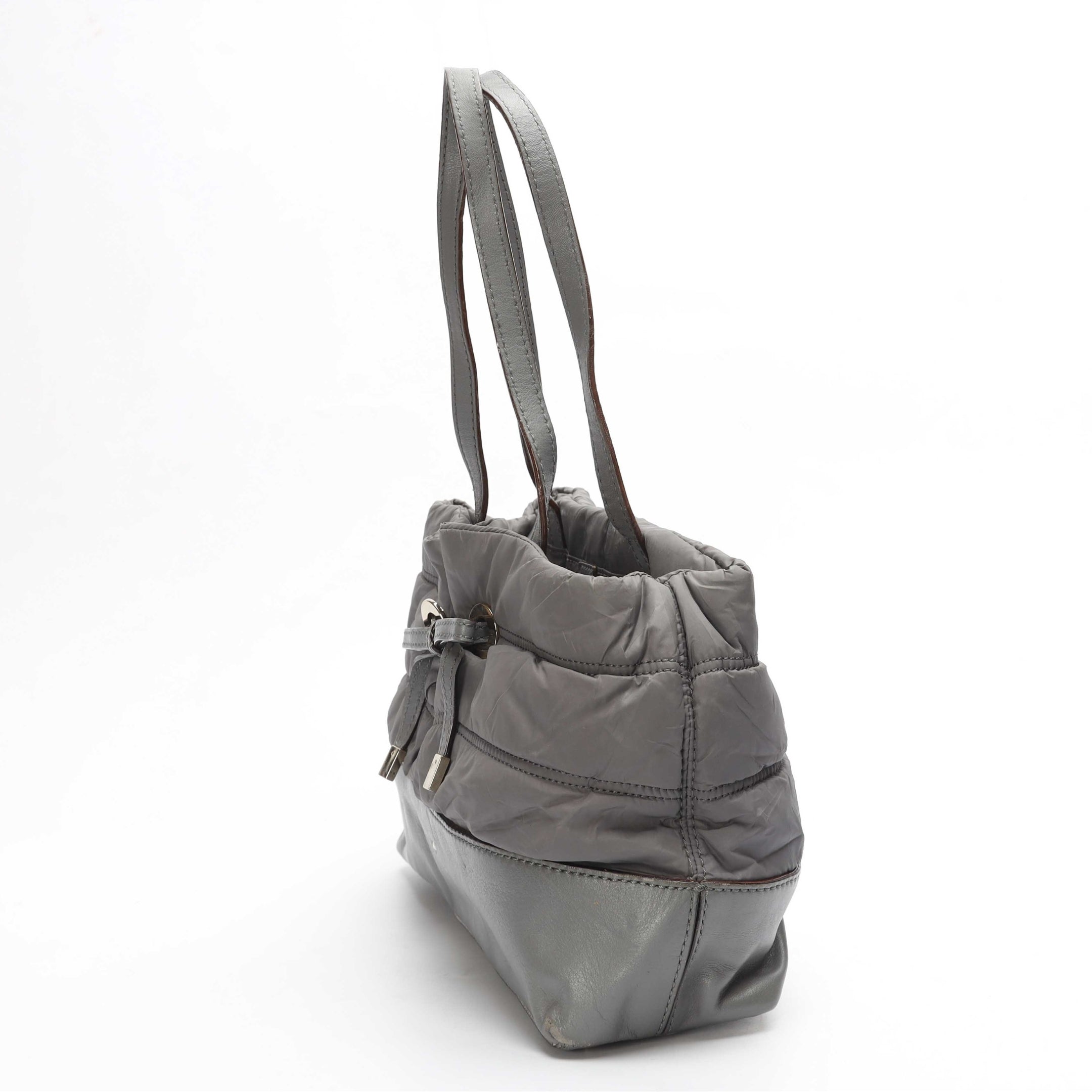 Kate Spade Grey Puffed Bow Shoulder Bag