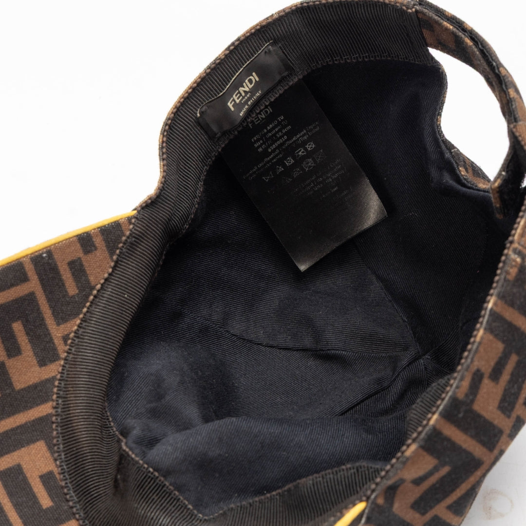 Fendi Brown Zucca Canvas Baseball Cap