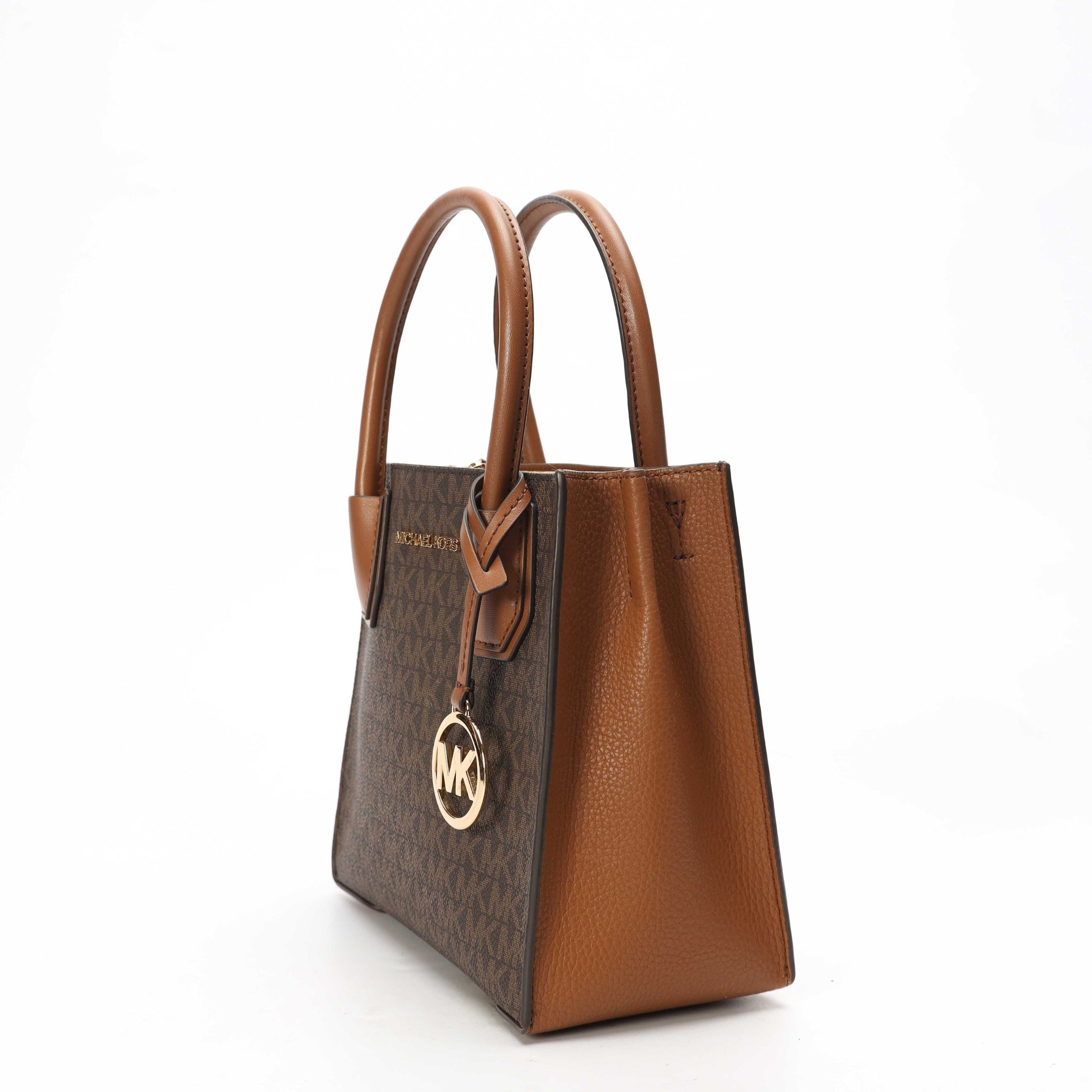 Michael Kors Mercer Brown Logo Satchel