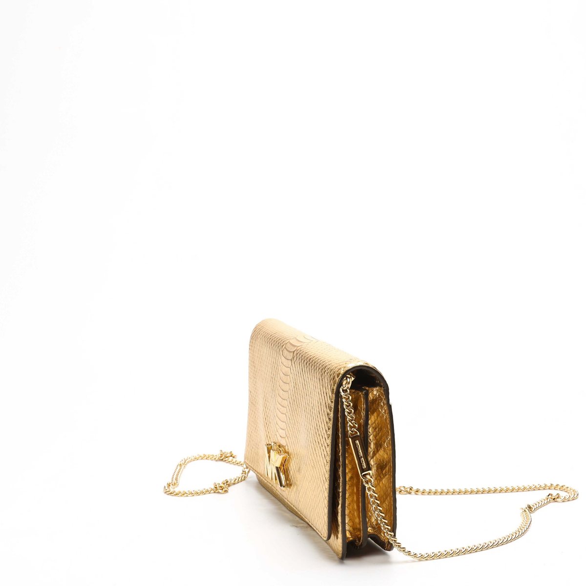 Michael Kors Mott Metallic Chain Clutch