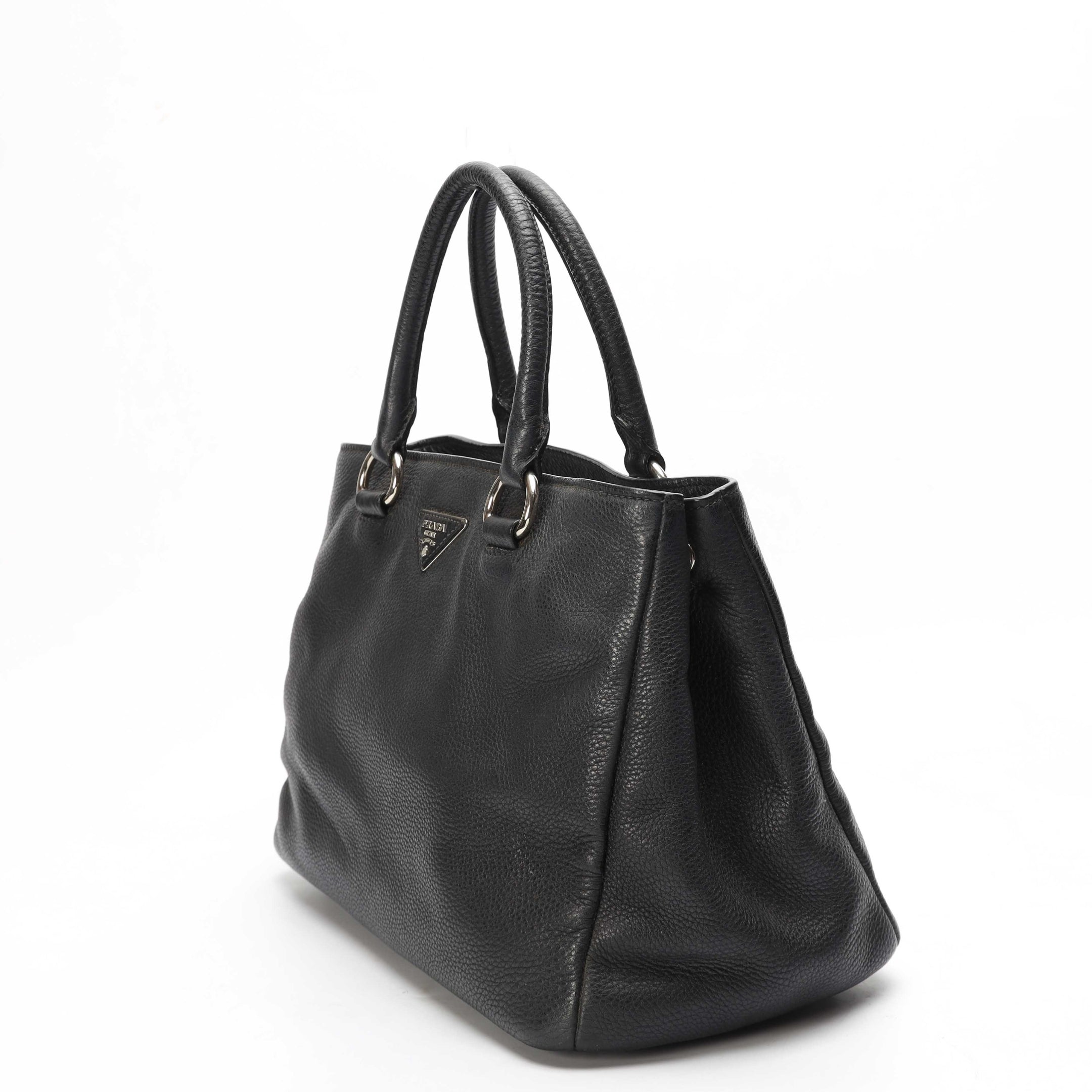 Prada Vitello Diano Black Tote