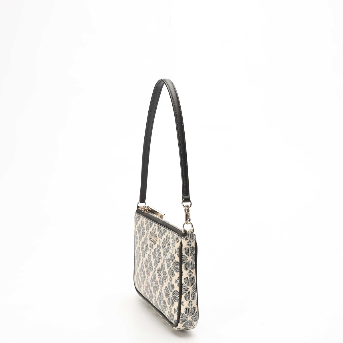 Kate Spade Black Spade Flower Wristlet