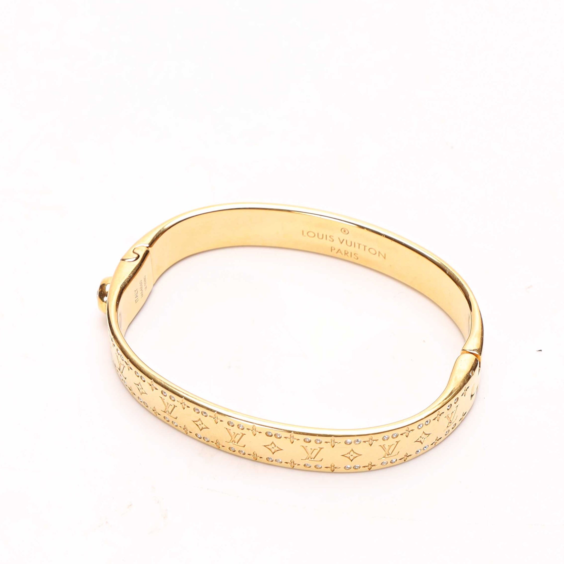 Louis Vuitton Gold Nanogram Bracelet