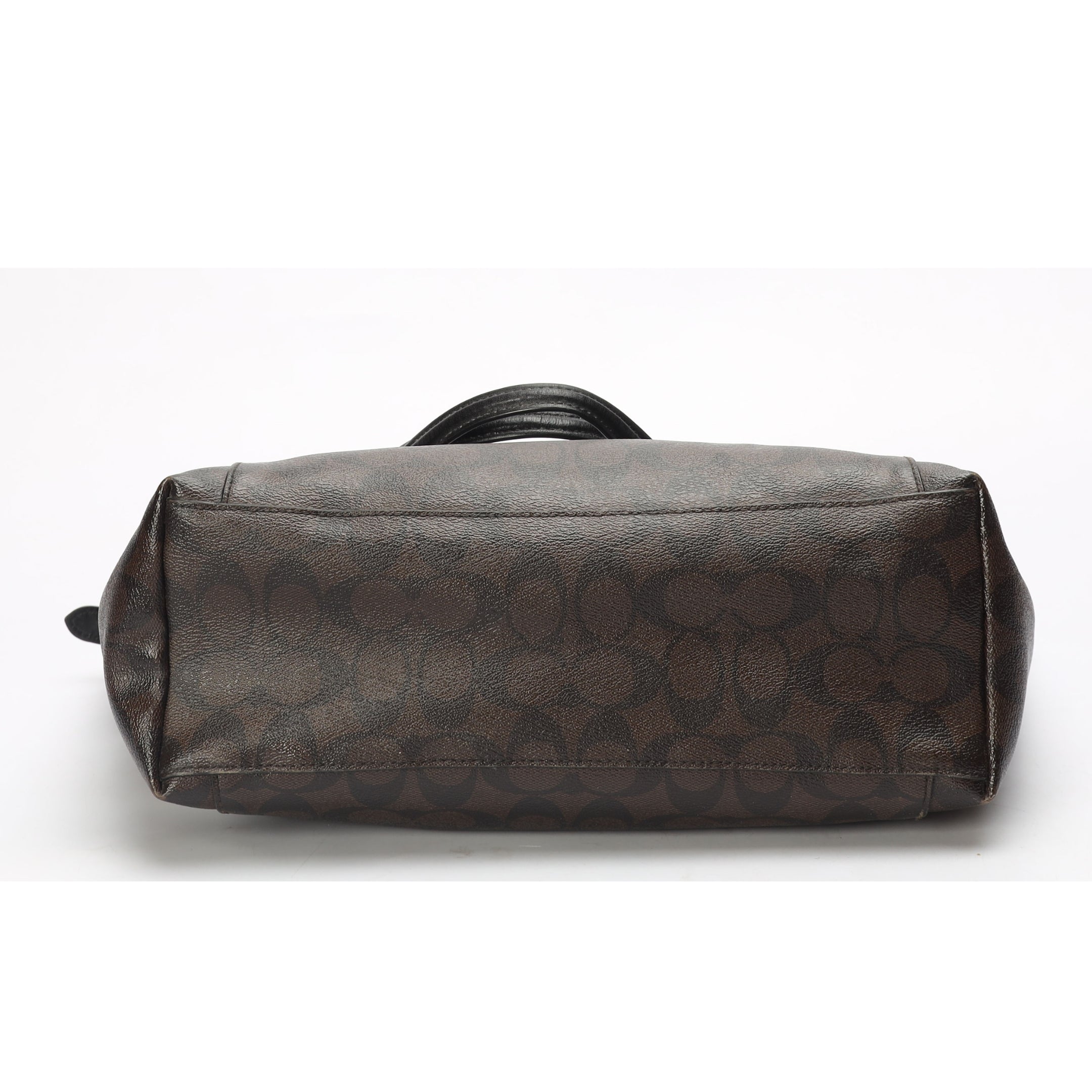 Coach Ava Brown/Black Signature Canvas Tote