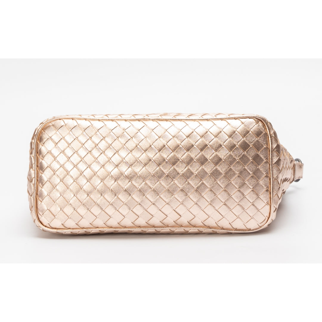 Bottega Veneta Intrecciato Metallic Hobo Bag
