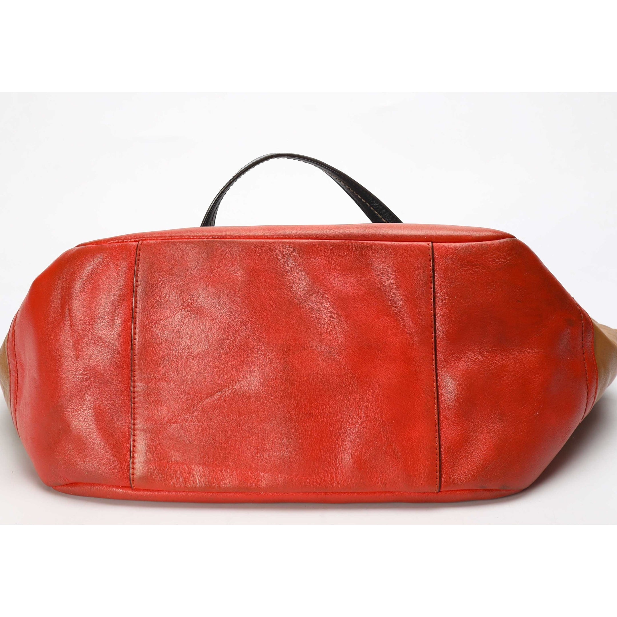 Coach Red Carrie Colourblock Tote