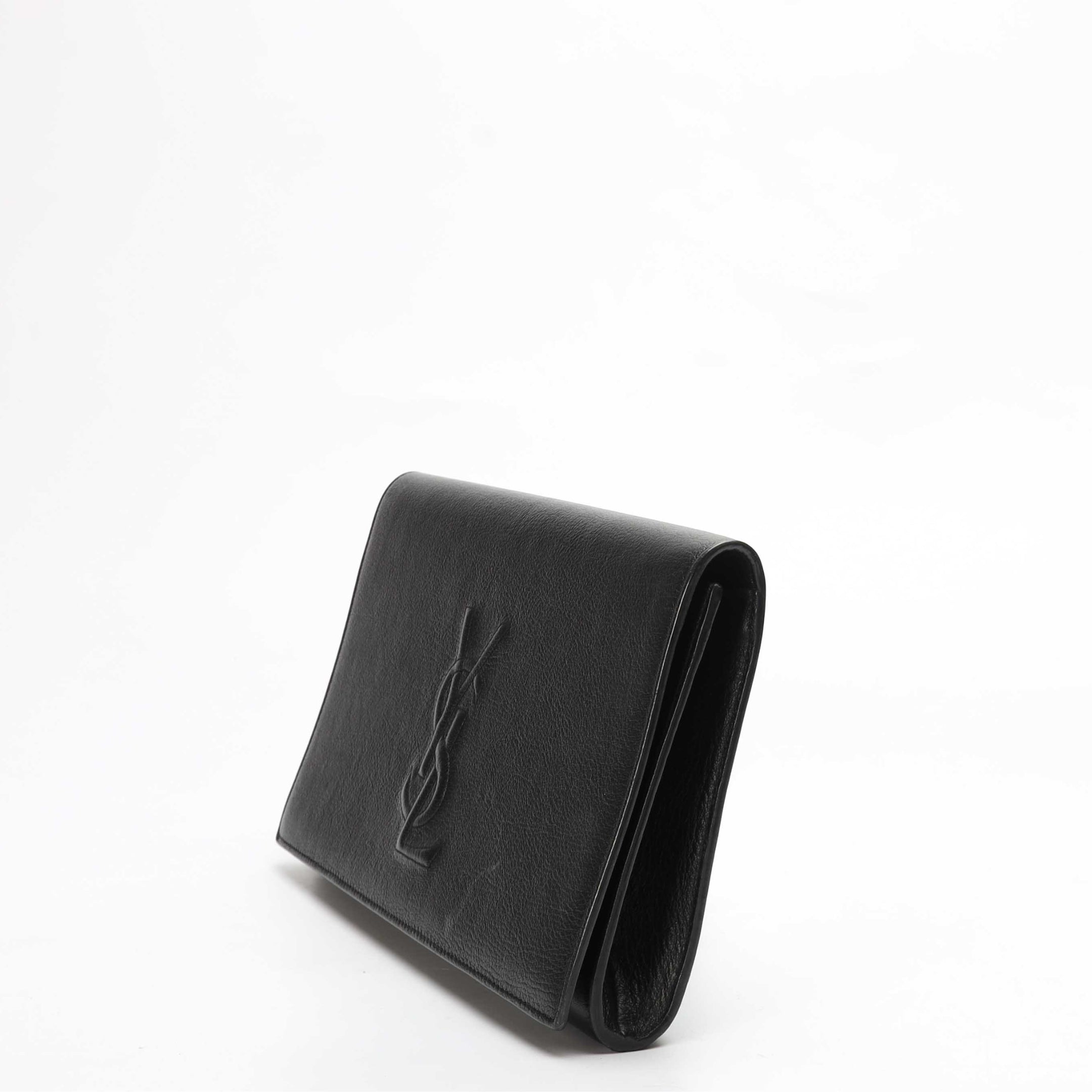 Yves Saint Laurent Black Belle De Jour Flap Clutch