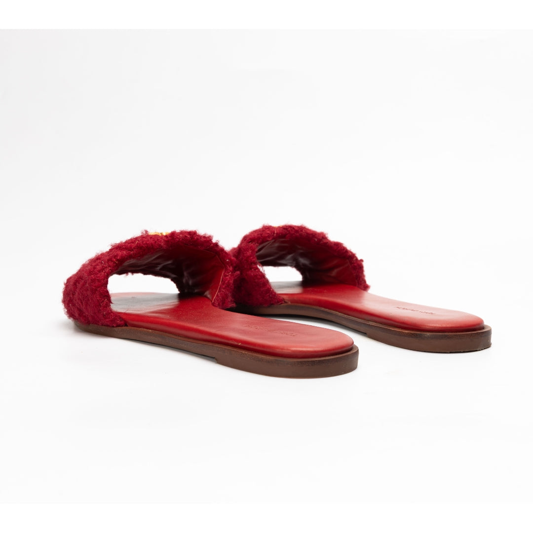 Tory Burch Metal Logo Eleanor Slides