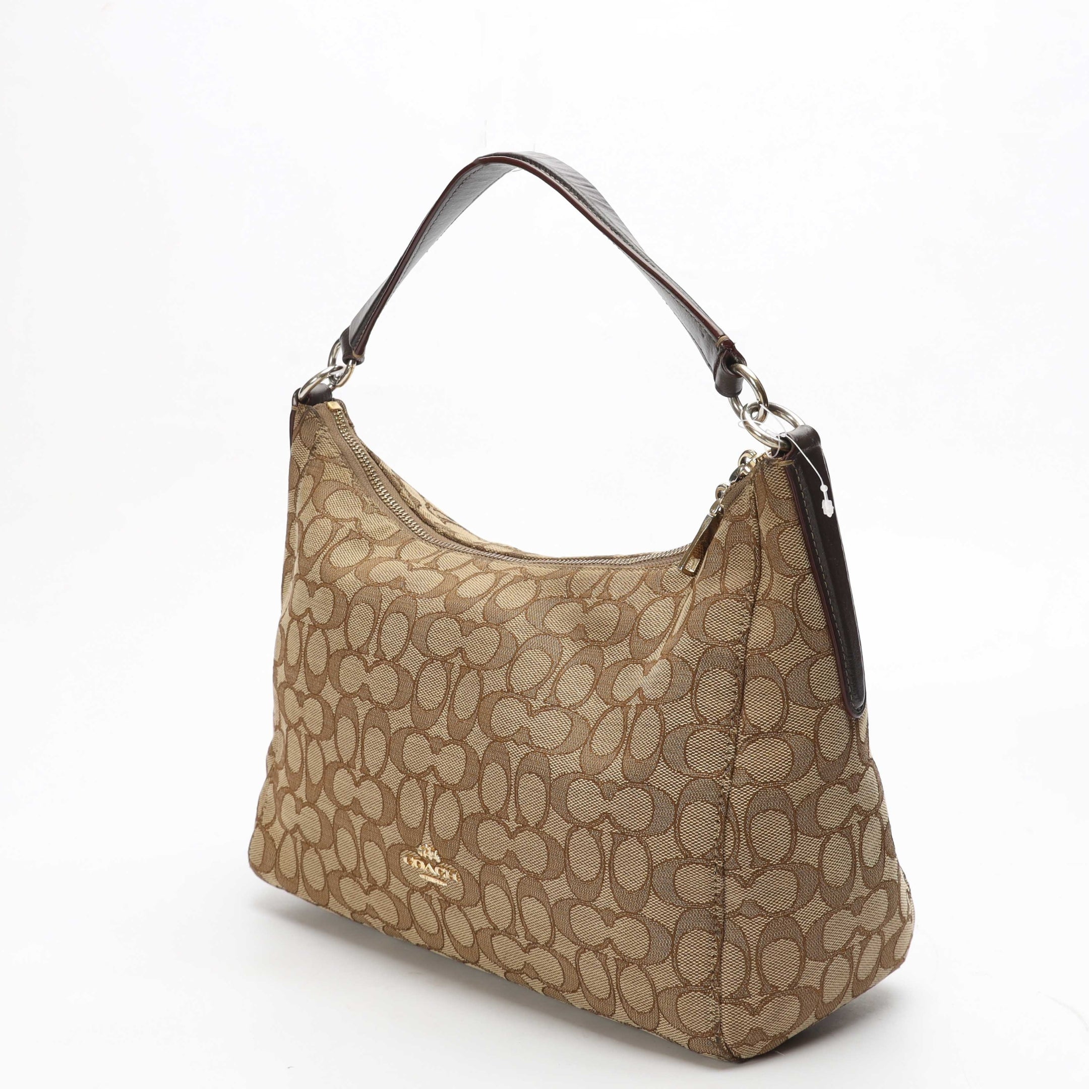 Coach Celeste Beige Canvas Hobo Bag