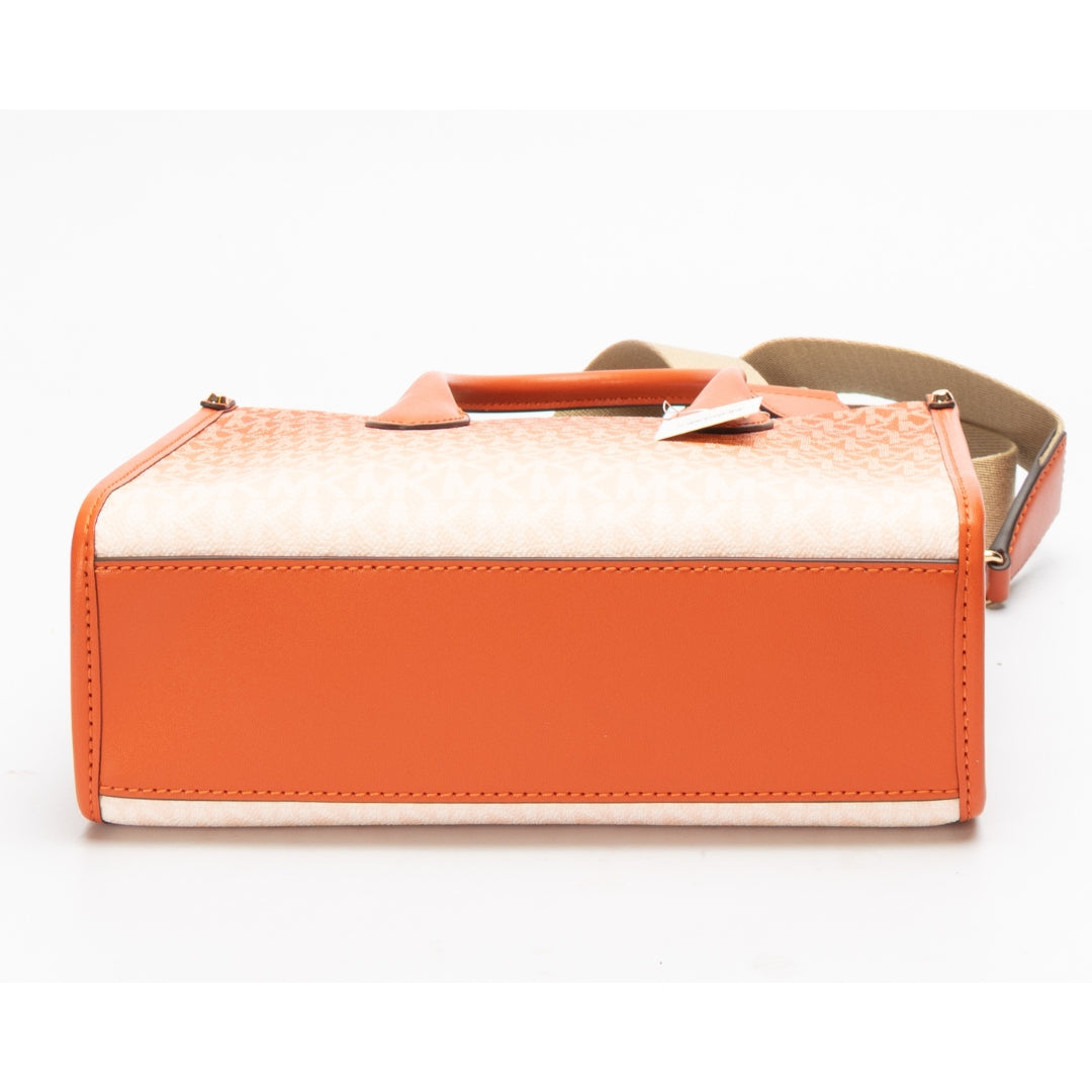 Michael Kors Mirella Orange Ombré Logo Tote