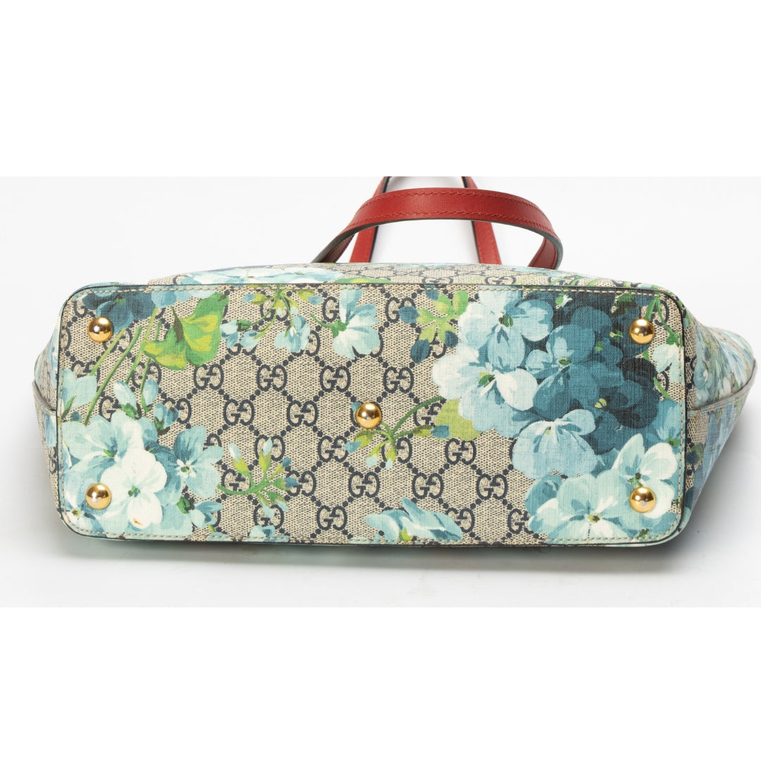 Gucci Bloom Print Supreme Canvas Shopper Tote