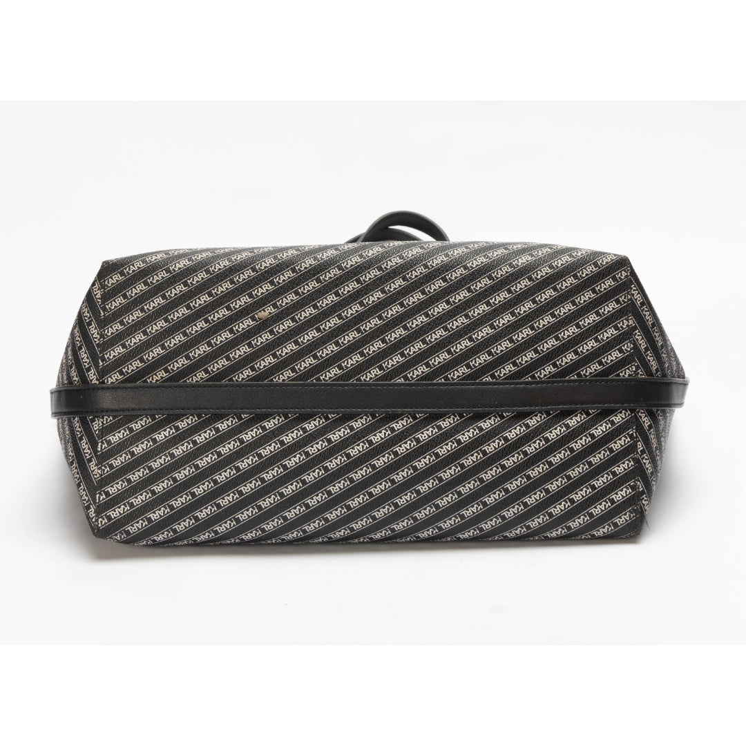 Karl Lagerfeld Coverstory Black Monogram Tote