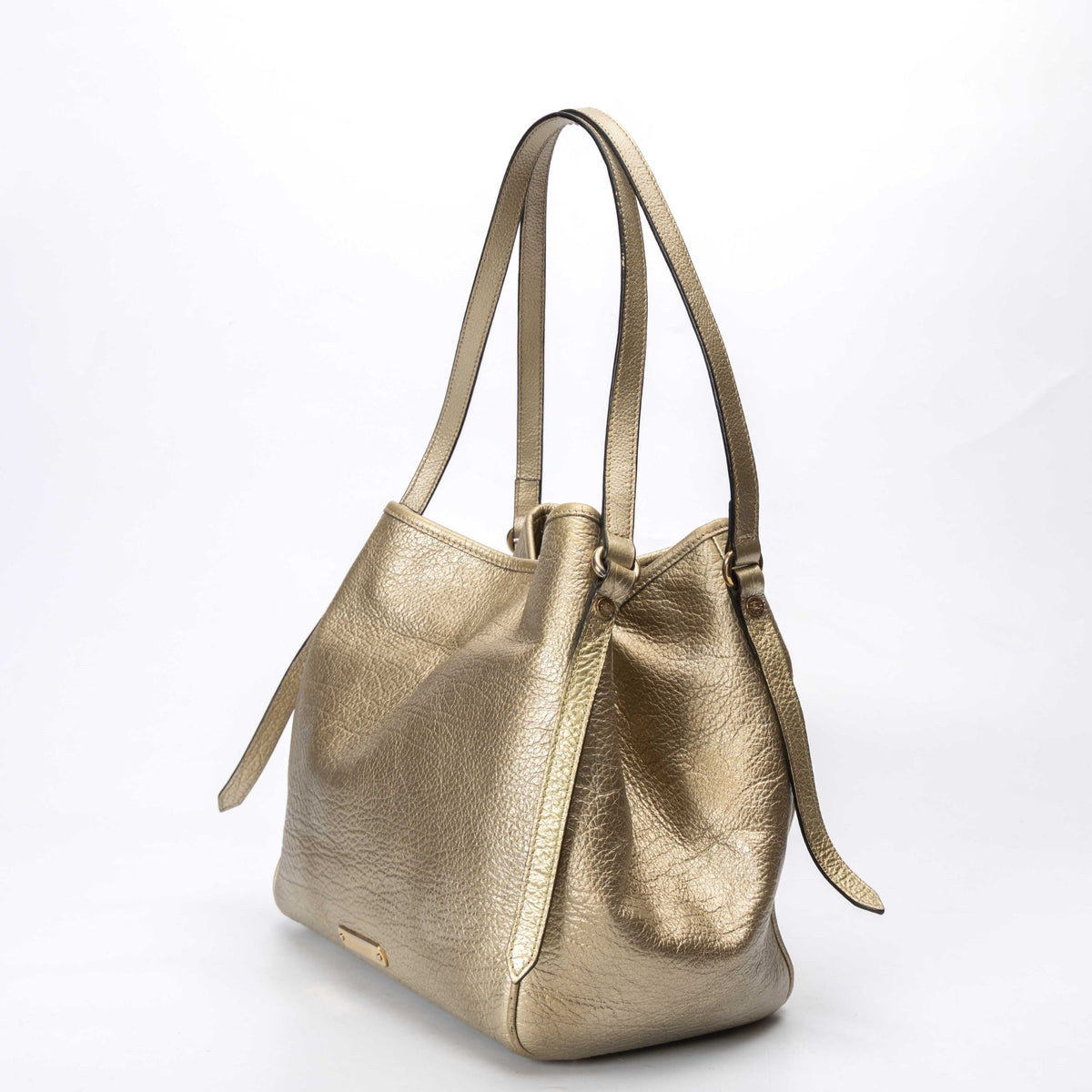 Burberry Canterbury Metallic Grained Tote