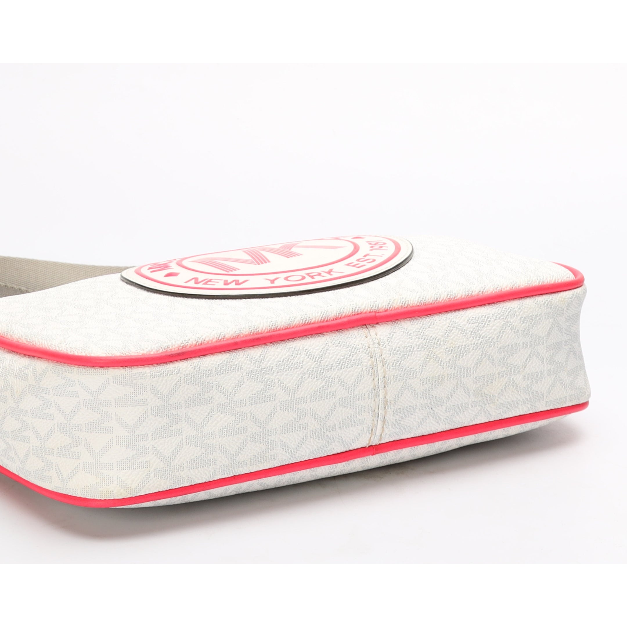 Michael Kors Fulton Sport Pink Logo Crossbody Bag