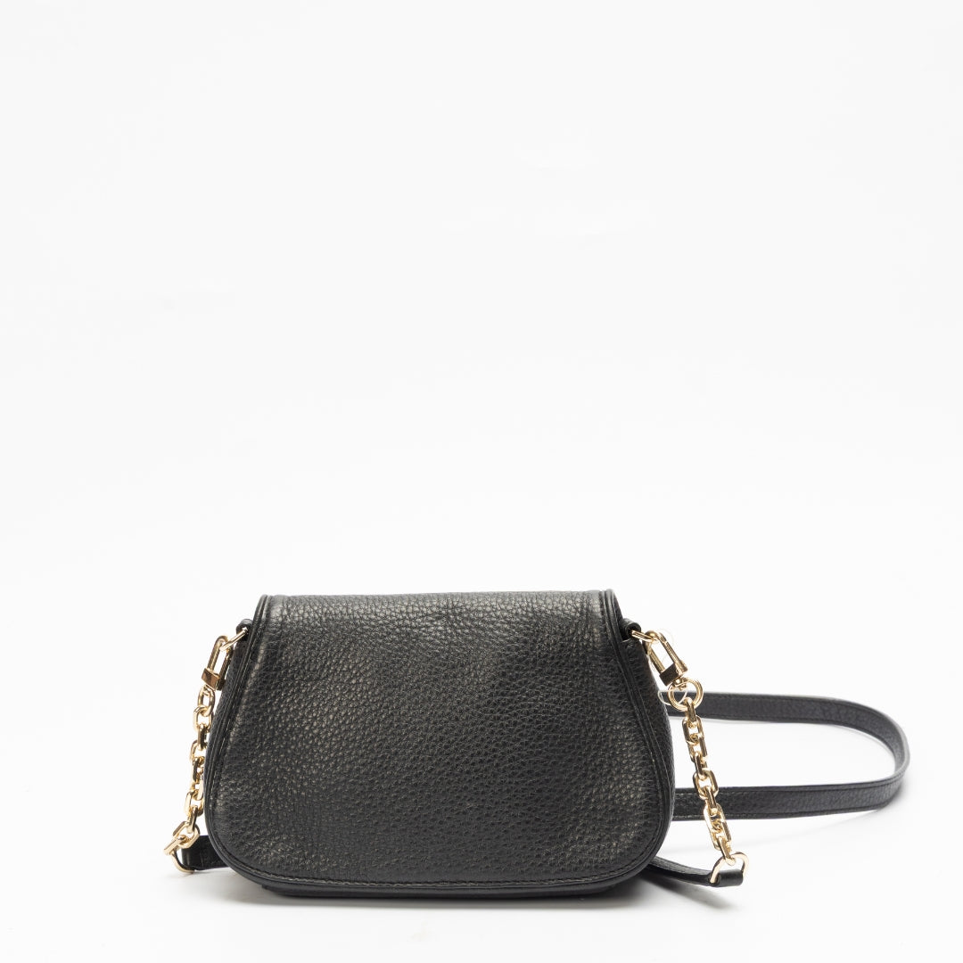 Tory Burch Britten Black Leather Crossbody Bag