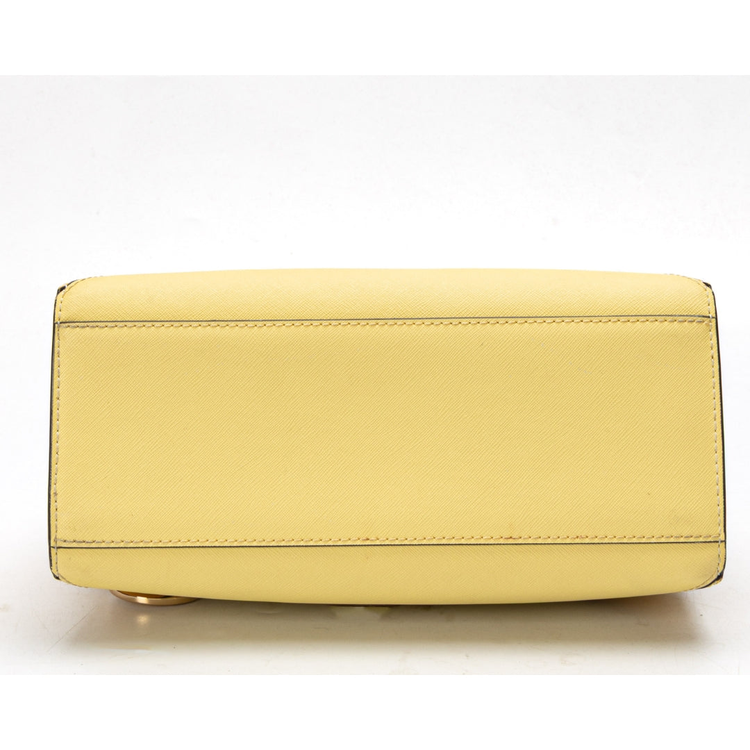 Michael Kors Yellow Prism Convertible Satchel