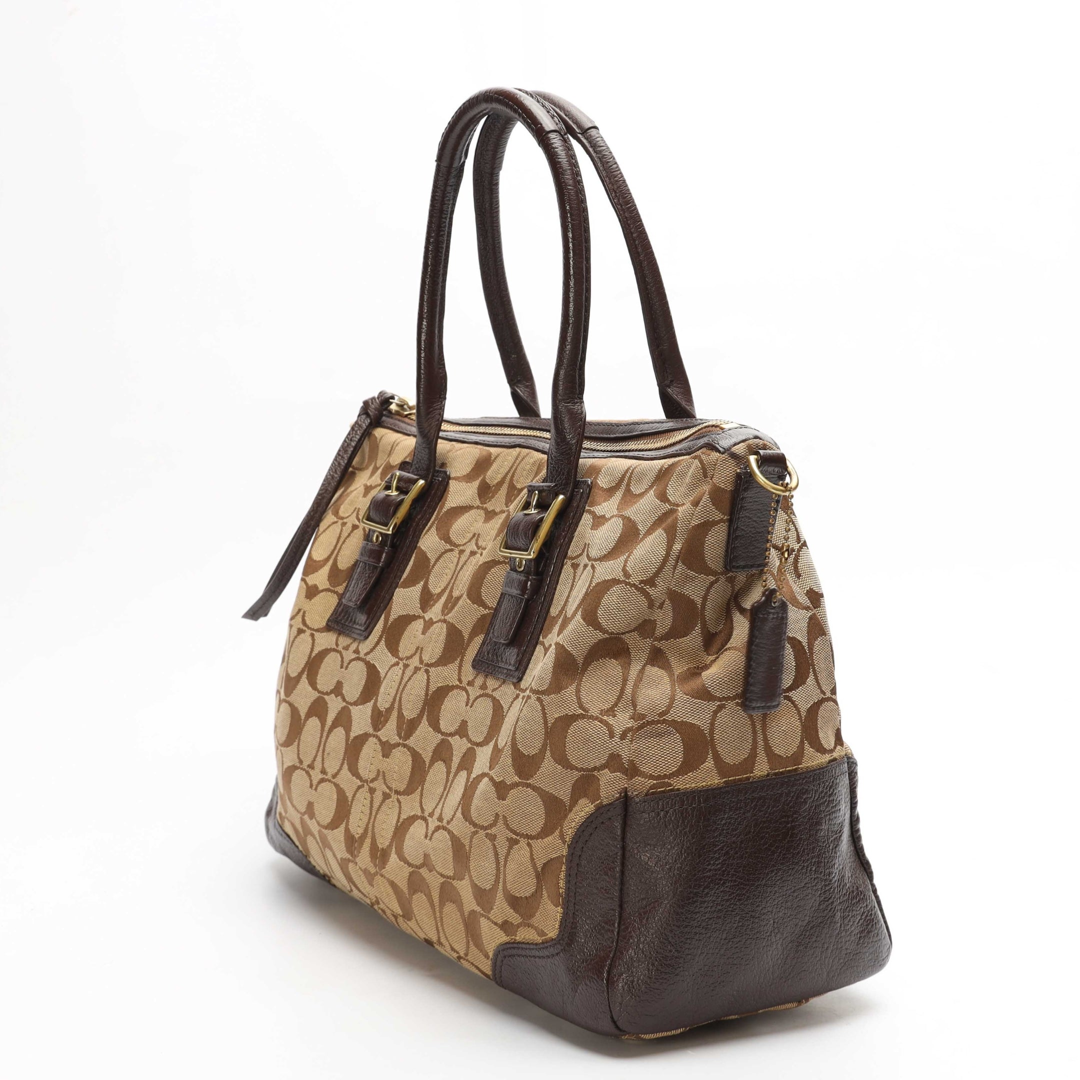 Coach Brown Carryall Boston Tote