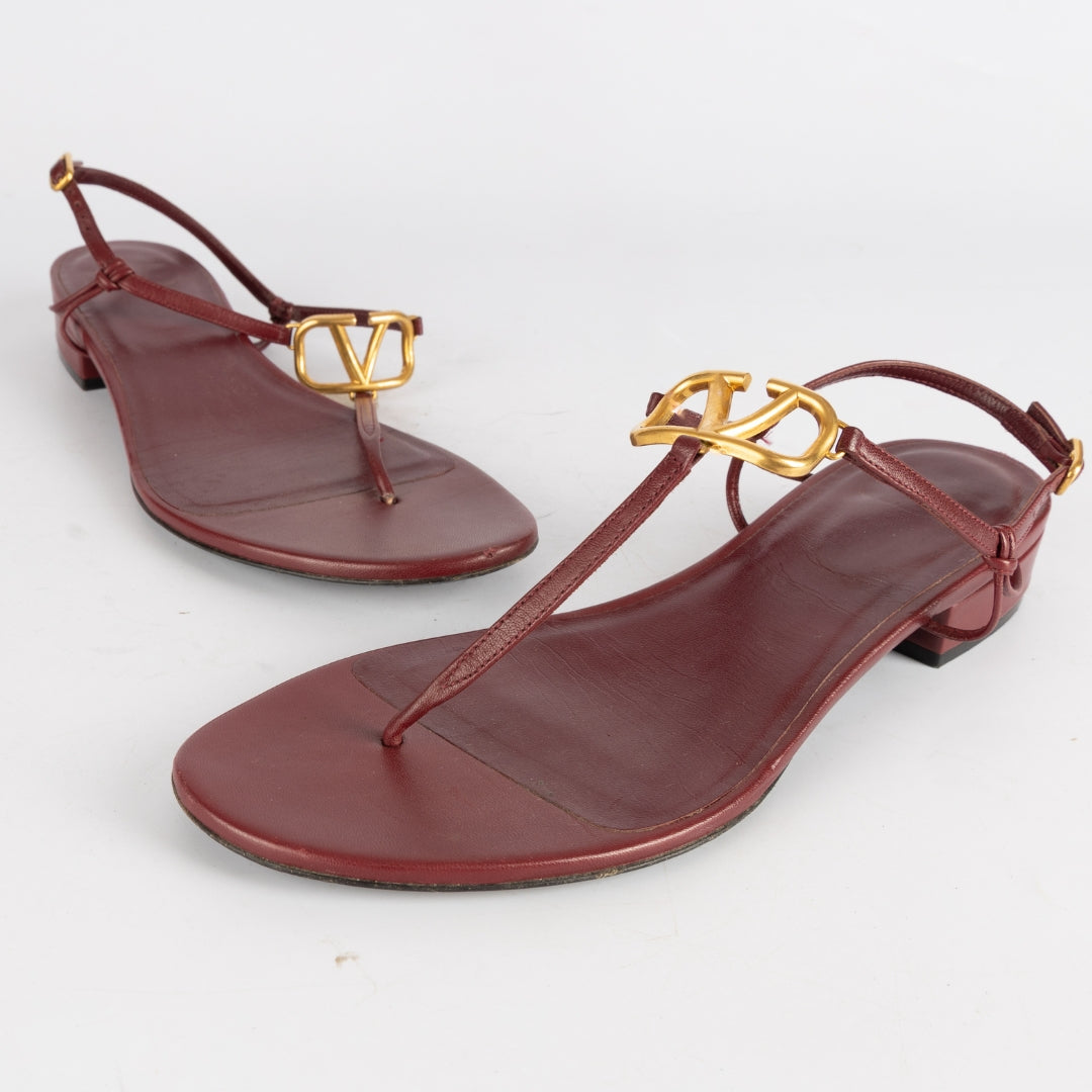 Valentino Garavani V Logo leather sandal