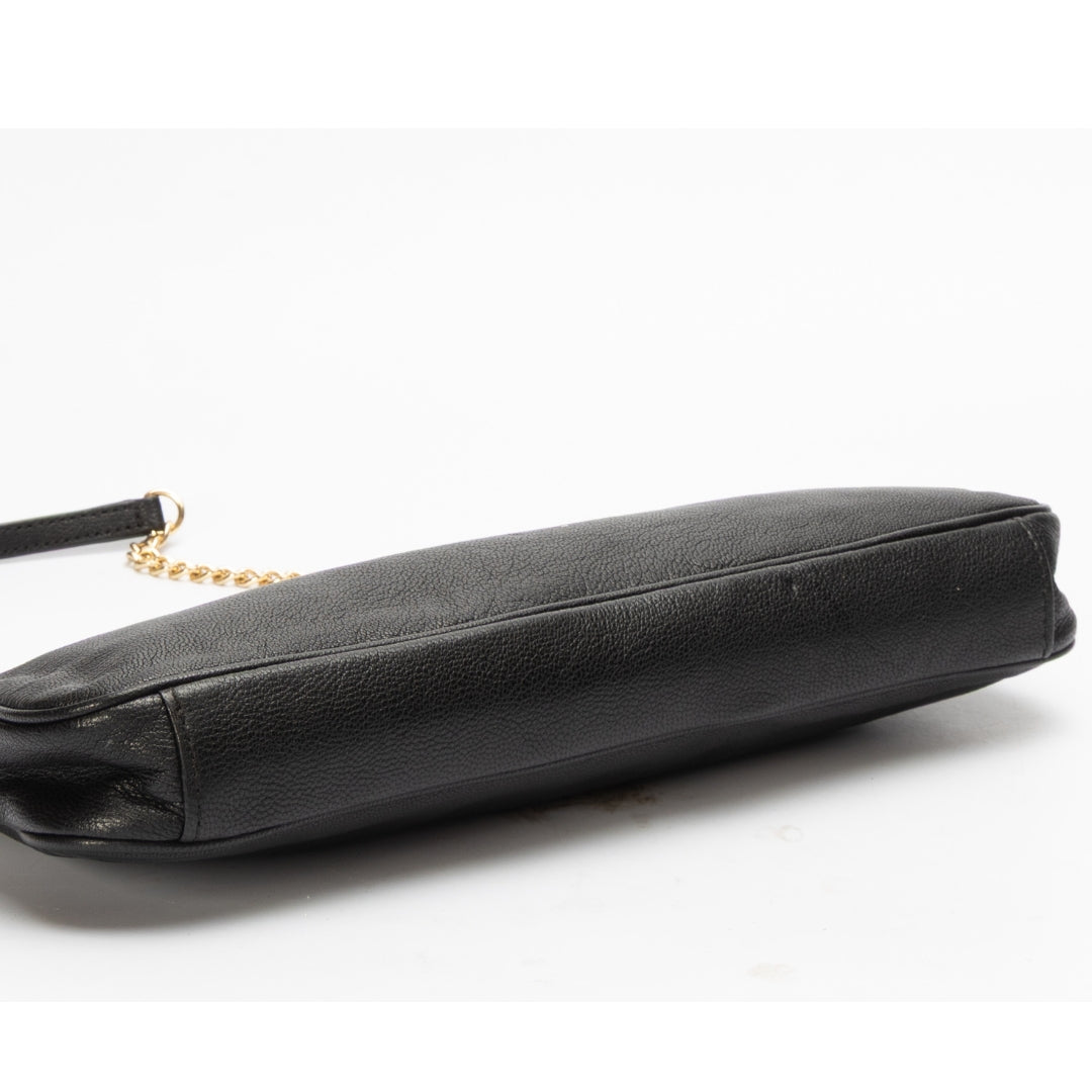 Michael Kors Black Berkley Clutch On Chain