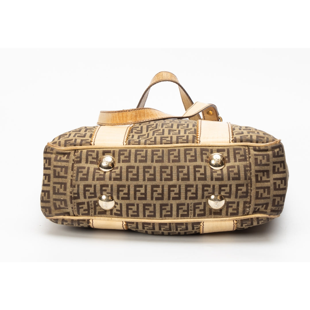 Fendi Zucchino Vitello Shopping Tote
