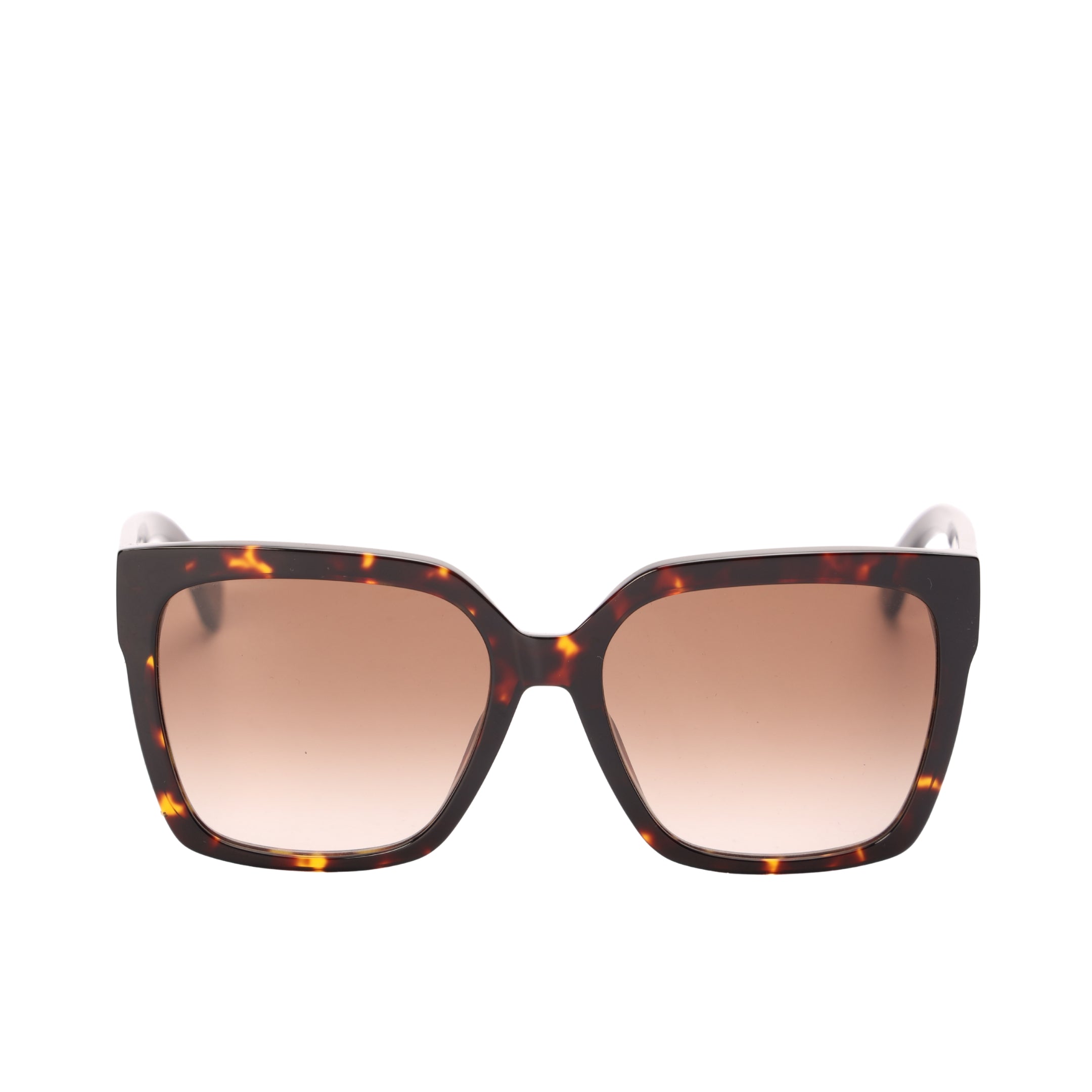 Moschino Brown Full-Rim Square Sunglasses