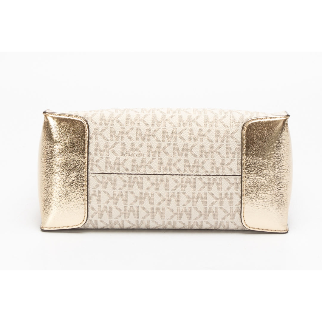 Michael Kors Mercer Gold Messenger Crossbody Bag