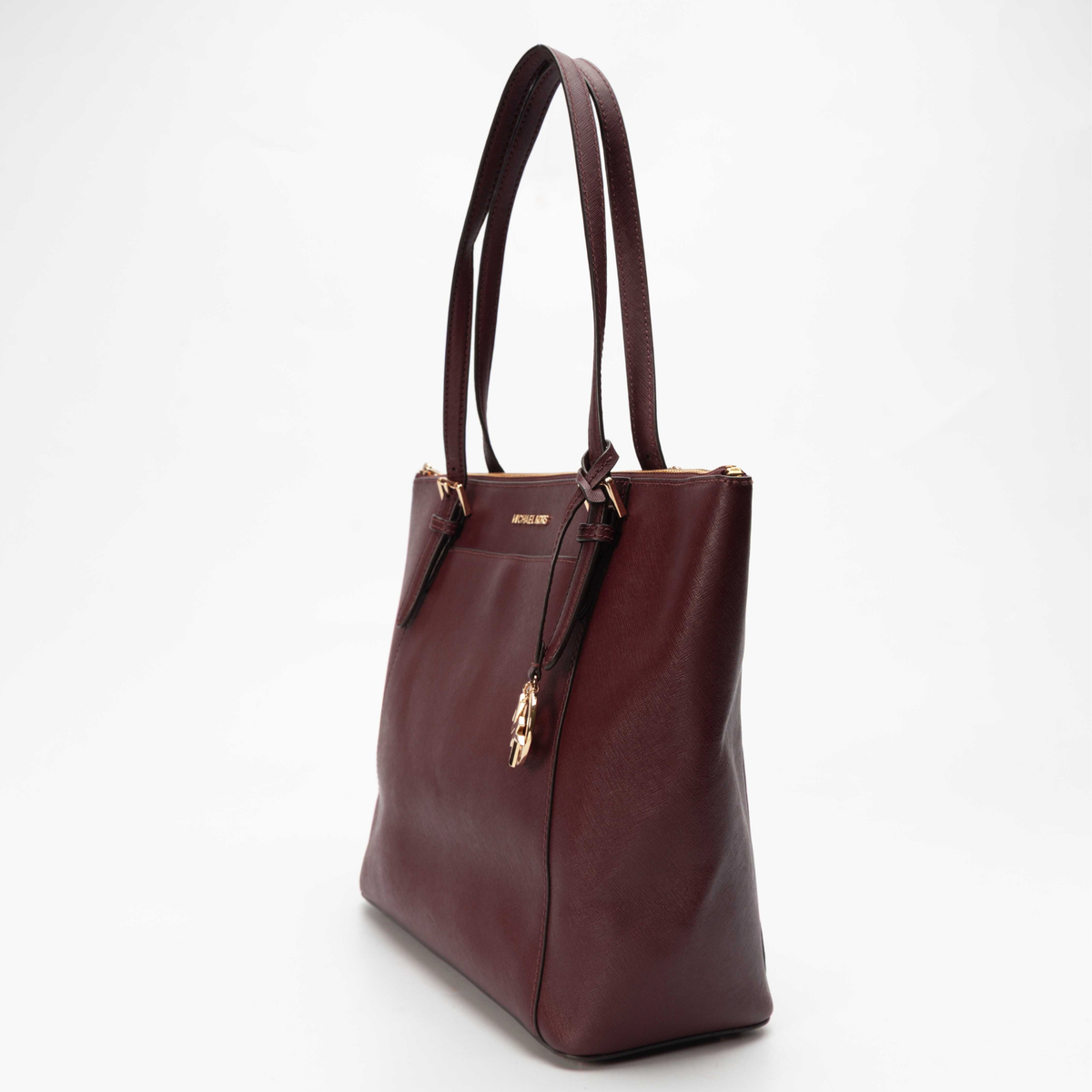 Michael Kors Burgundy Top-Zip Tote