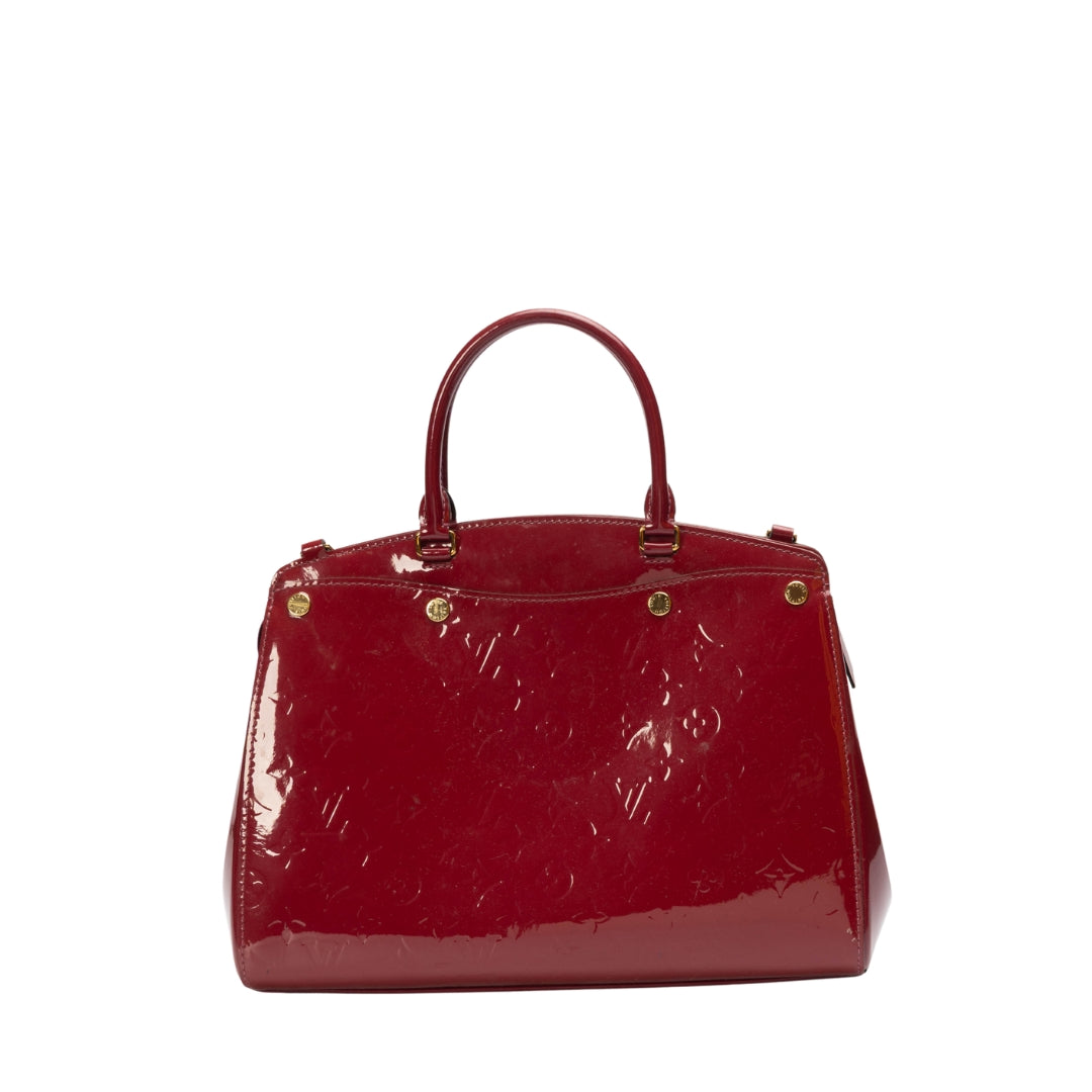 Louis Vuitton Griotte Vernis Brea MM Satchel