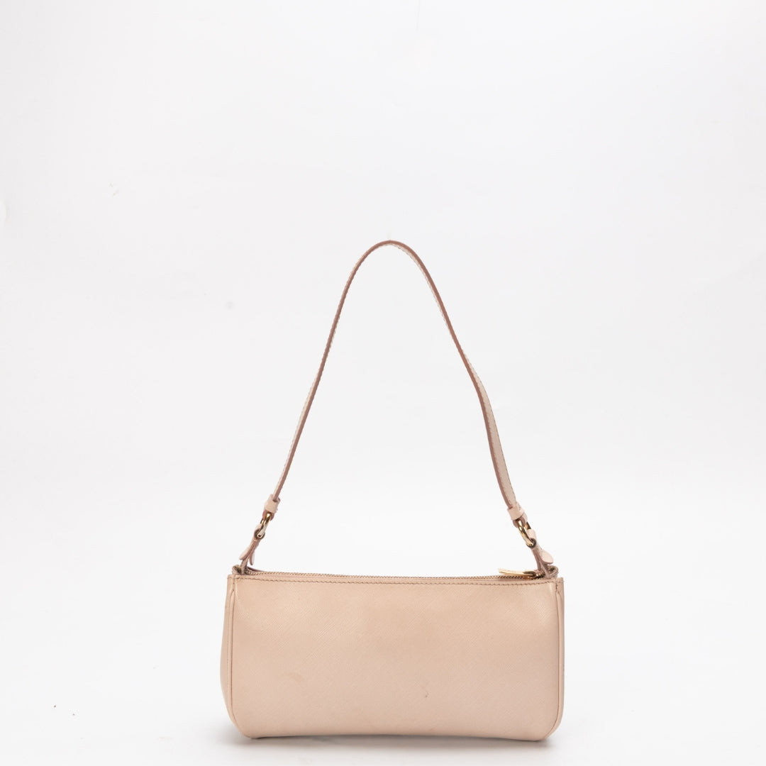 Salvatore Ferragamo Light Pink Gancini Shoulder Bag