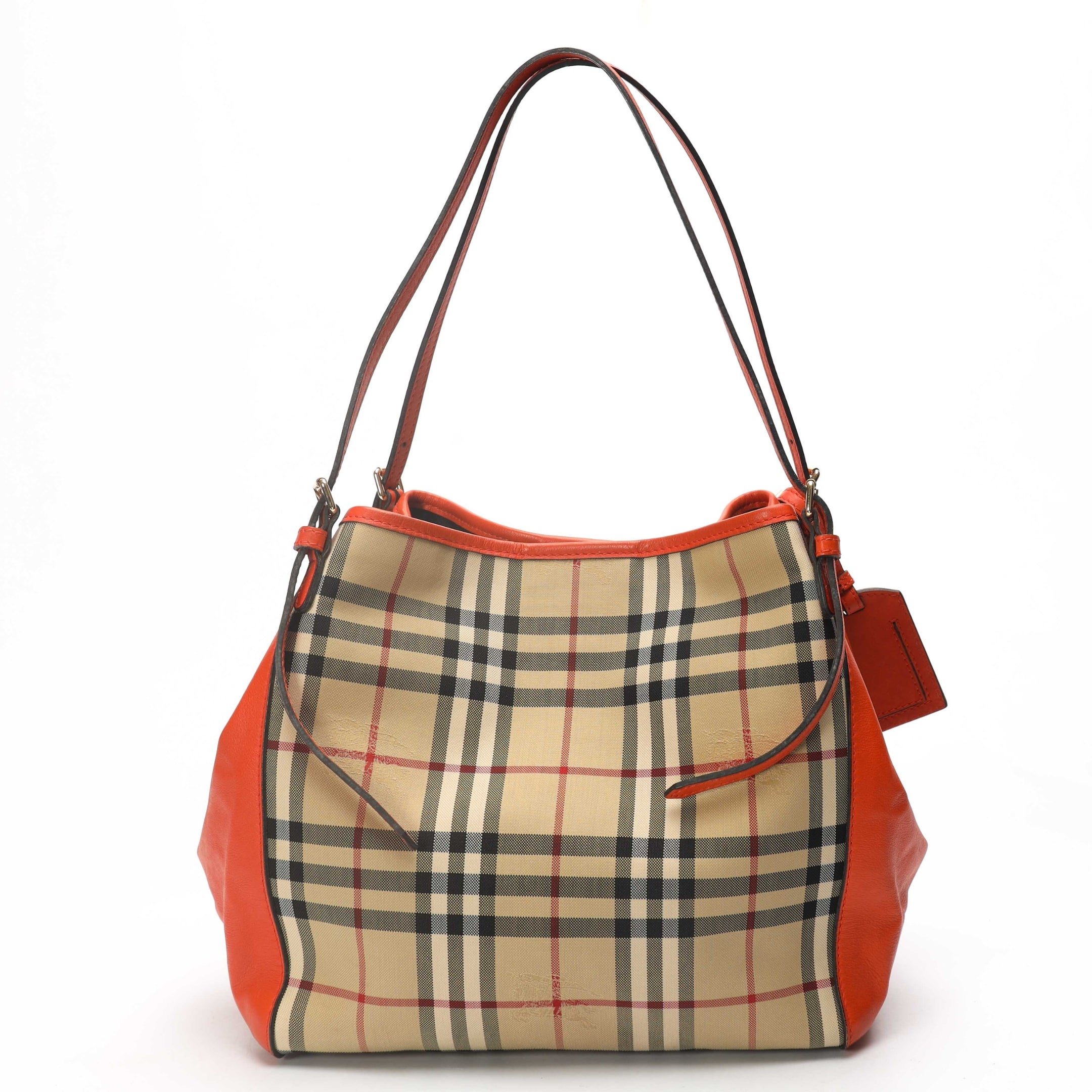 Burberry Red Horseferry Check Canvas Canterbury Tote