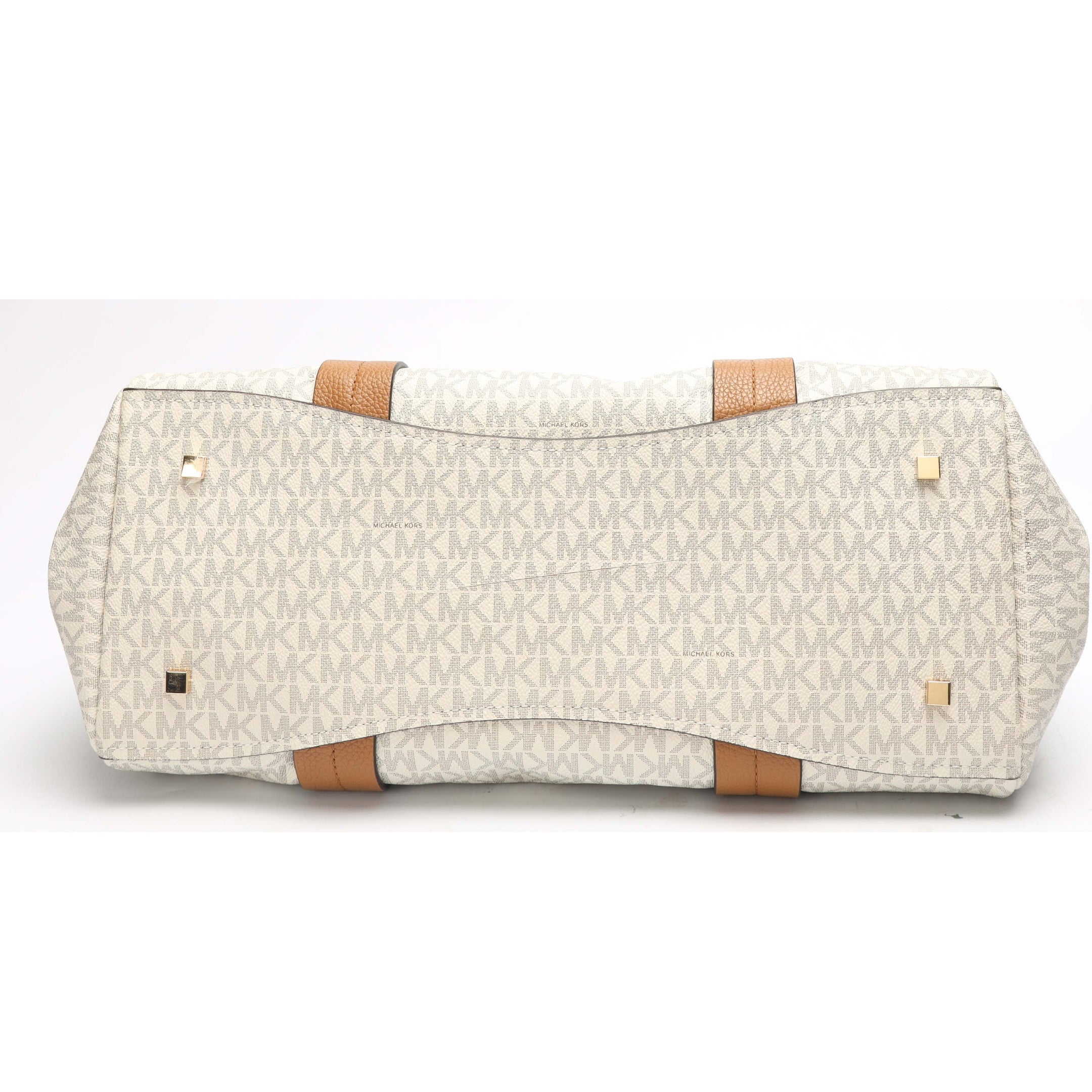 Michael Kors Vanilla Acorn Romee Large Logo Tote