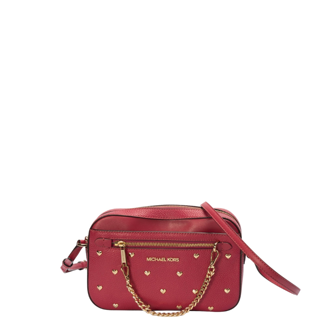 Michael Kors Jet Set Studded Hearts Shoulder Bag