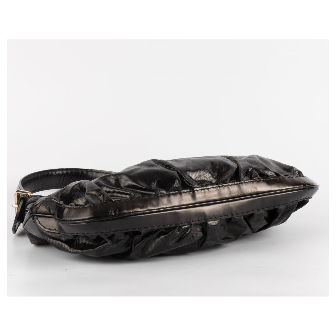 Gucci Black Dialux Queen Hobo Bag